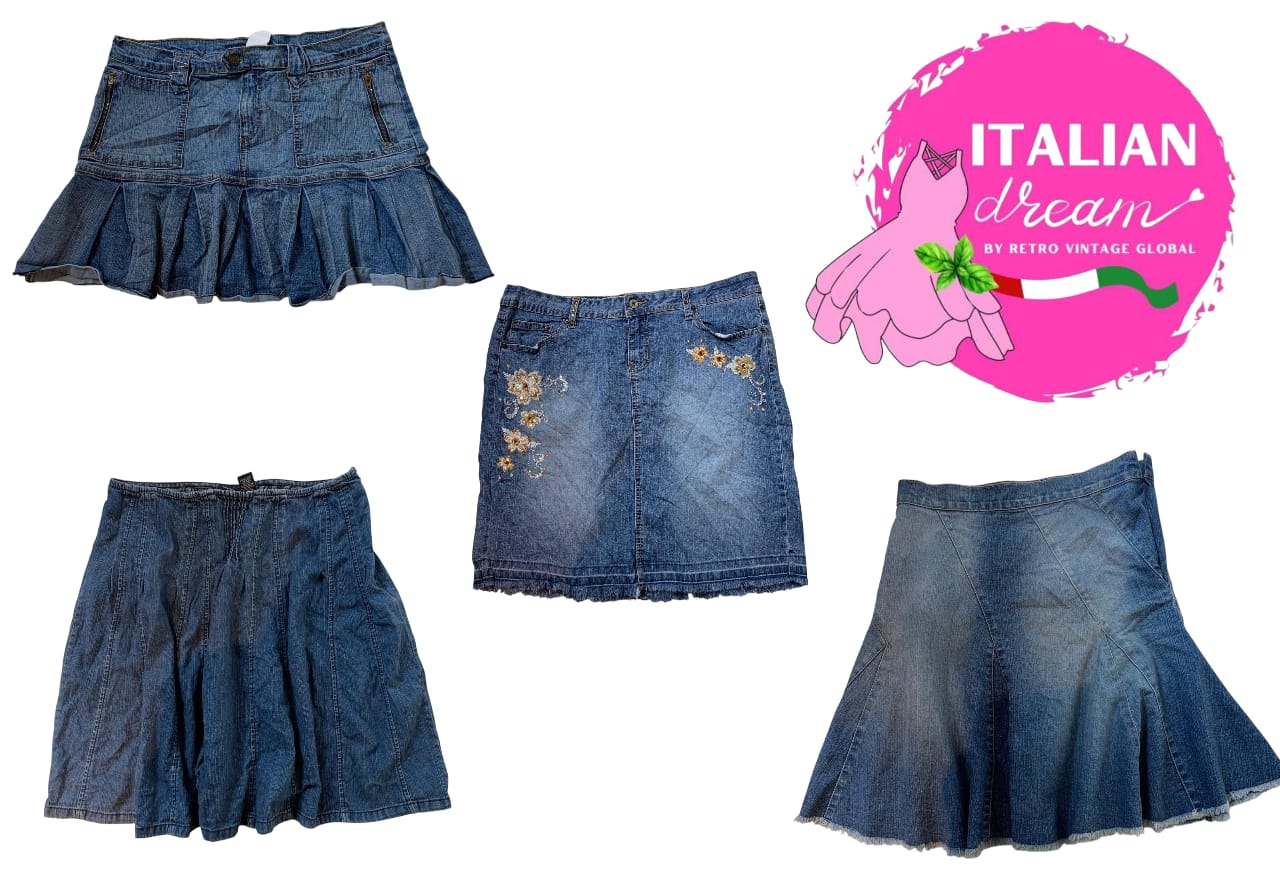 Y2K Pure Denim Midi skirts