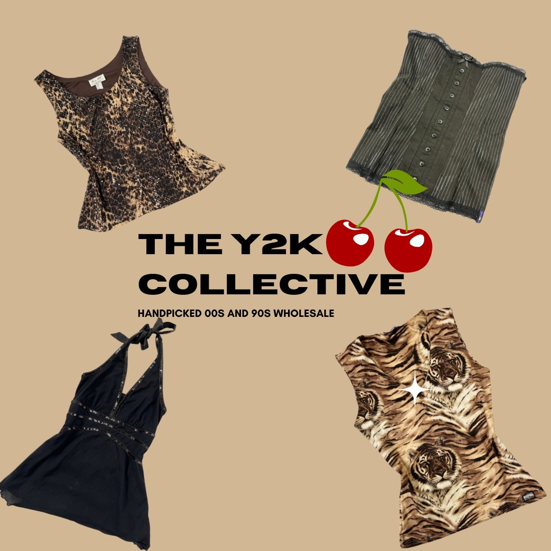Y2K European Coyote Ugly Style Cami top and corset mix (TEC04)