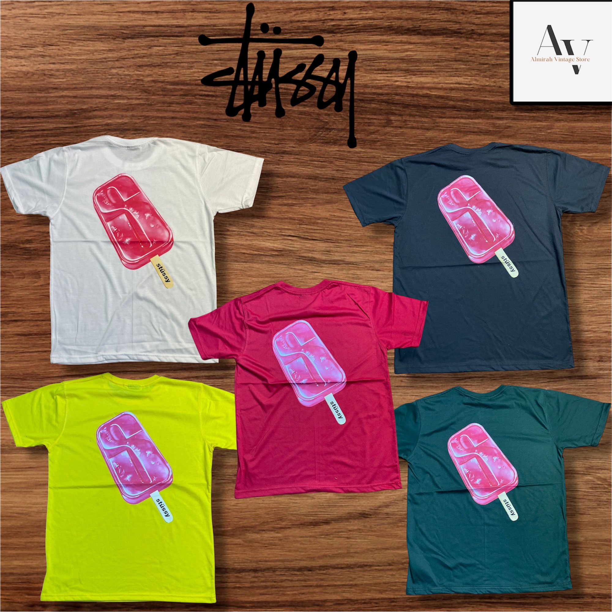 Stussy reworkstyle popsicle Tee
