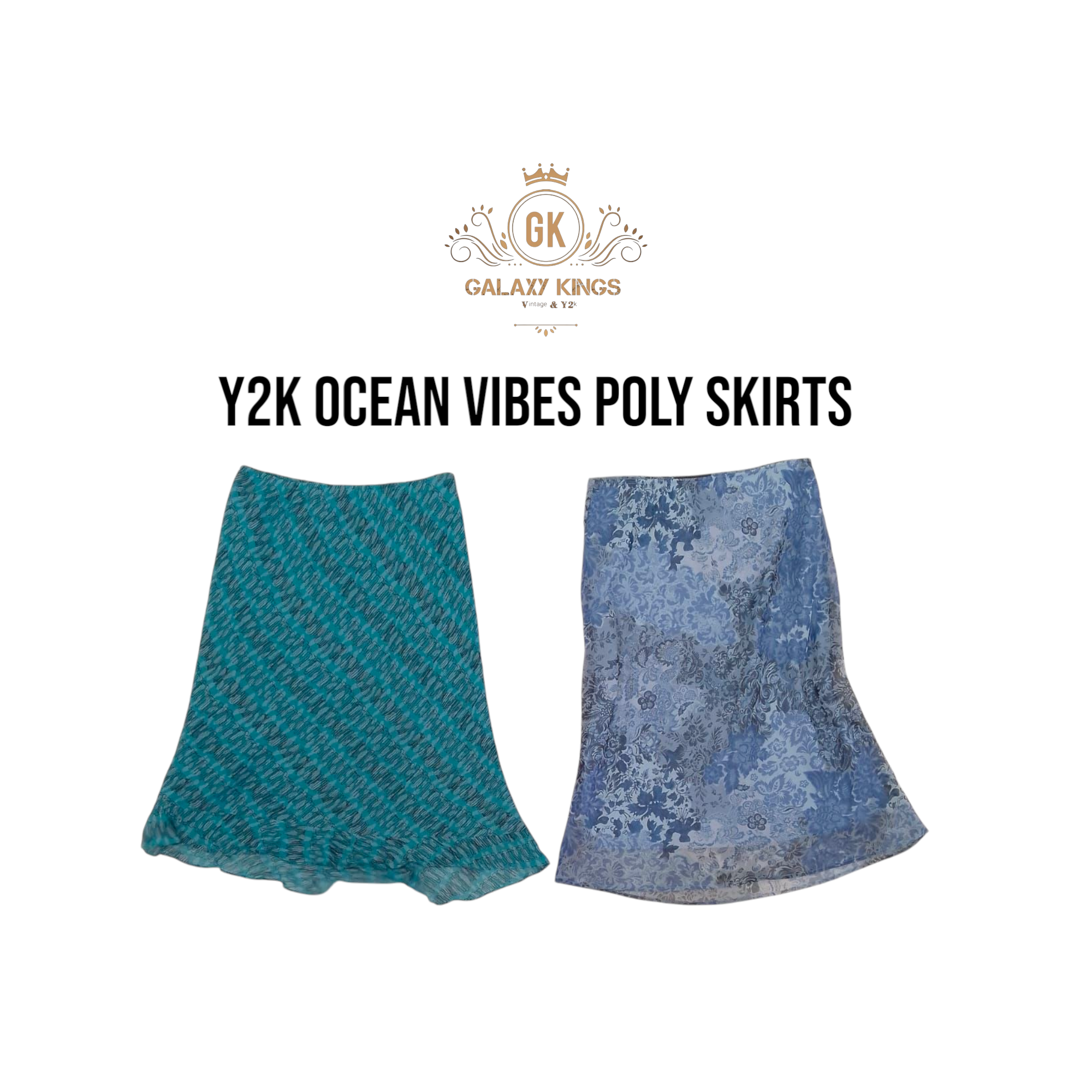 Y2k Ocean Core Poly Röcke