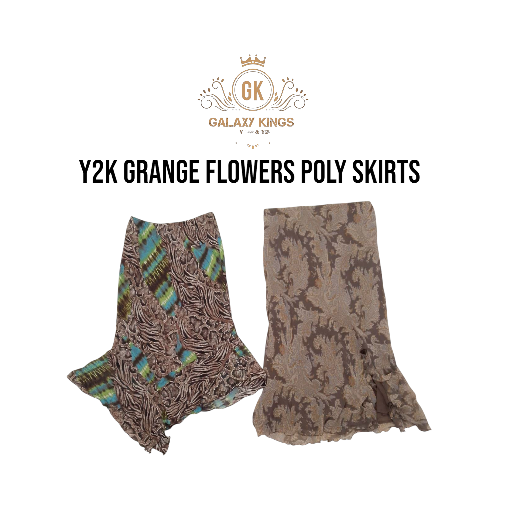 Y2k Grange Core Poly Skirts