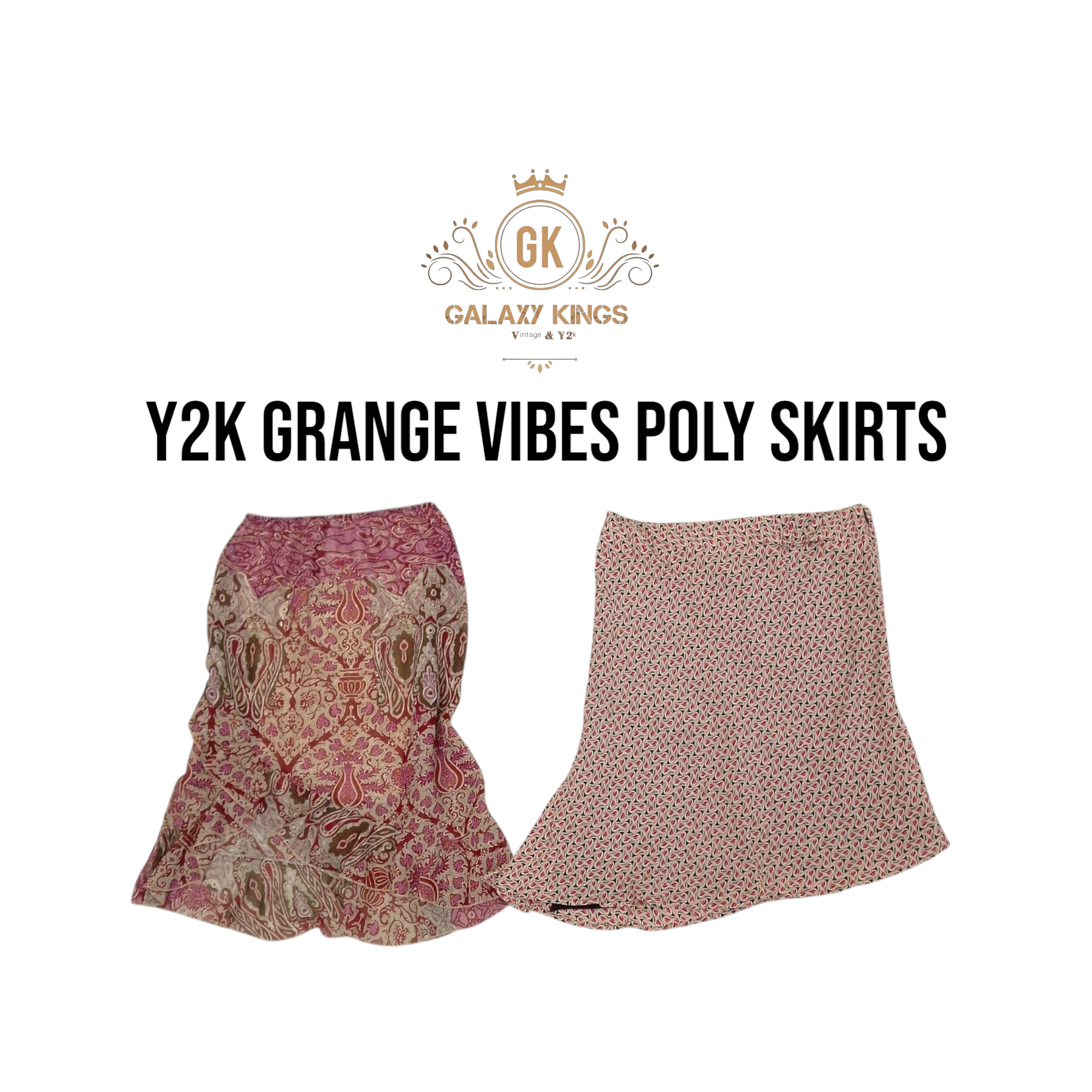 Faldas de poliéster con vibra Grange Y2K