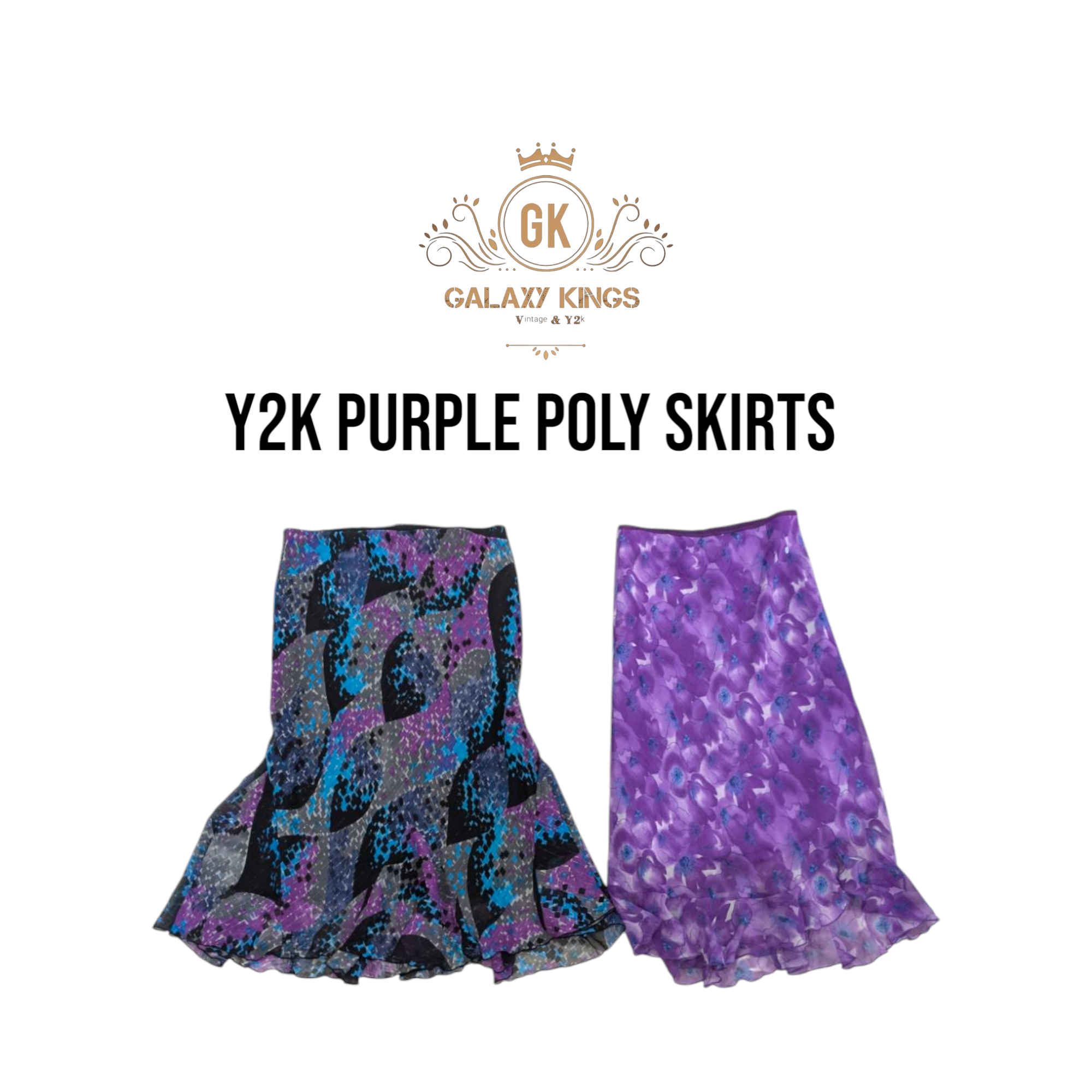 Y2k Purpel Core Poly Skirts