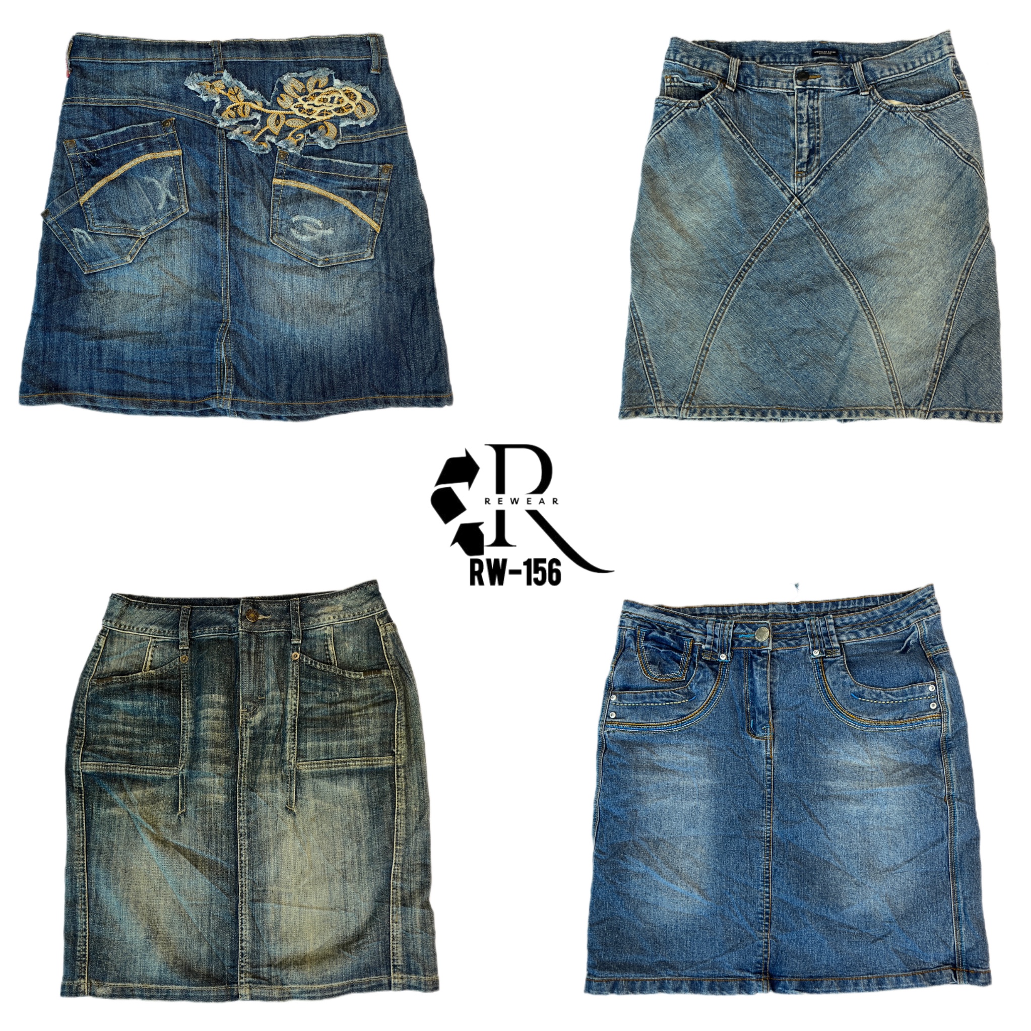 Y2K Cyber Girl Ära Denim-Midi-Röcke