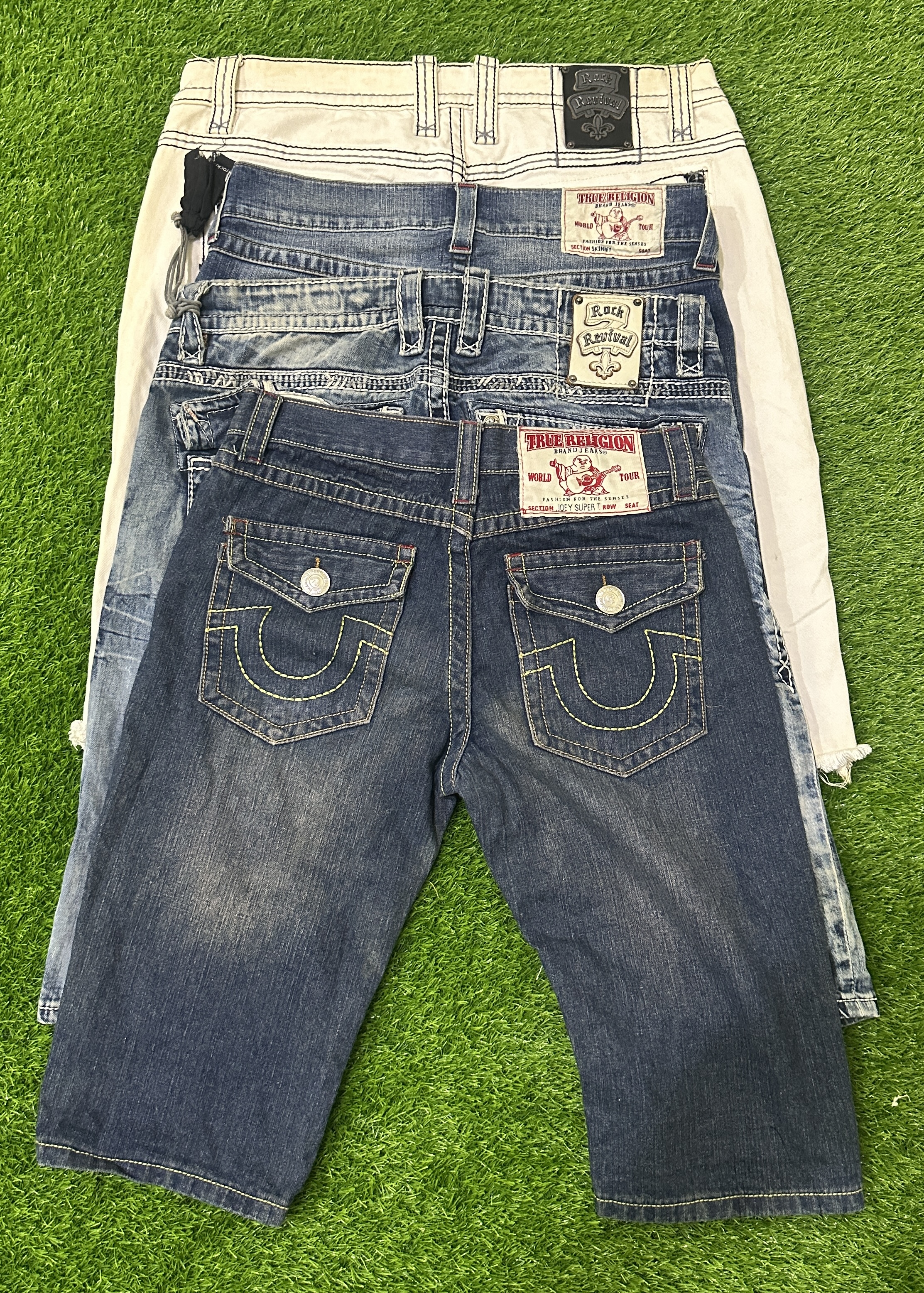 True religion and rock revival shorts 15 pieces