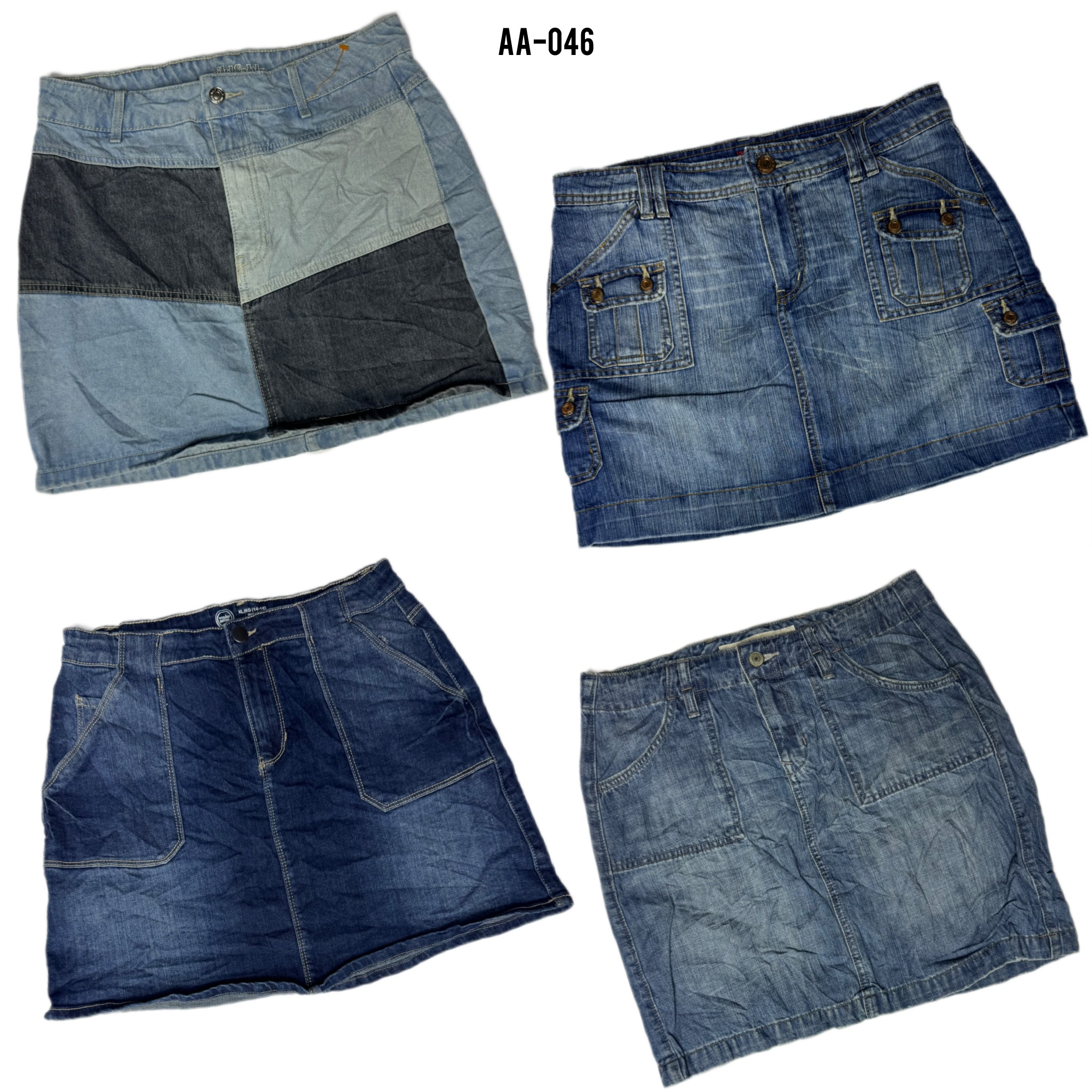 Y2K Cyber Girl Era Denim Mini Skirts (AA-046)