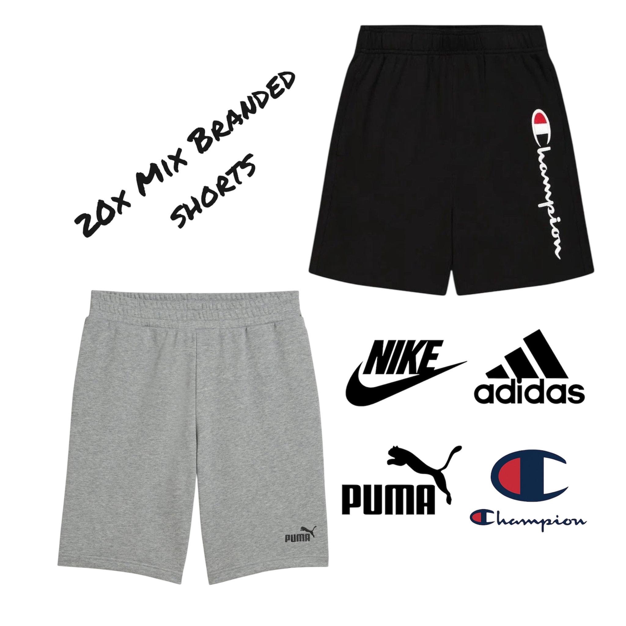20x Mix Branded Shorts