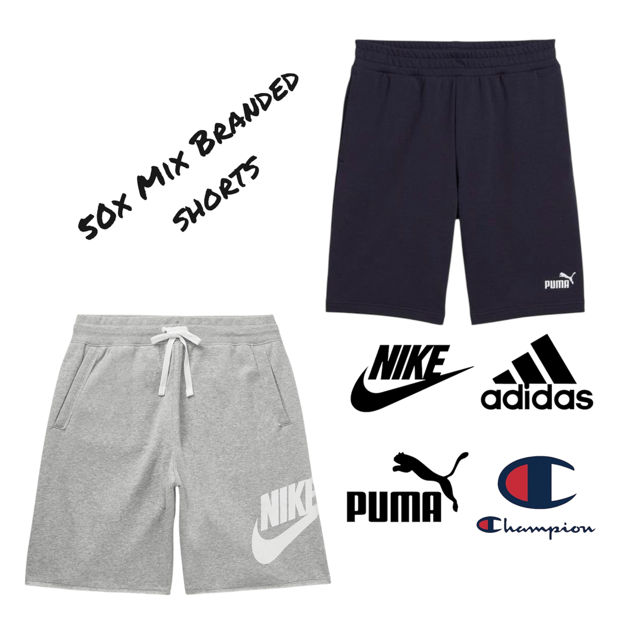50x Mix Branded Shorts