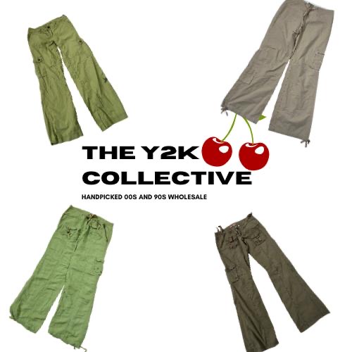 Calças Cargo Skatergirl Exclusivas Y2K (TEC67)