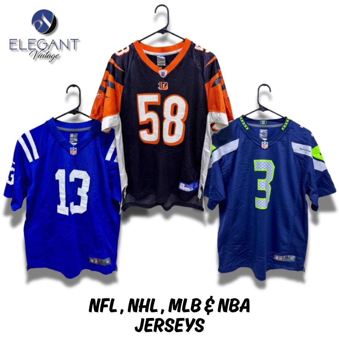 NFL, NHL, MLB & NBA maillots - 15 pièces
