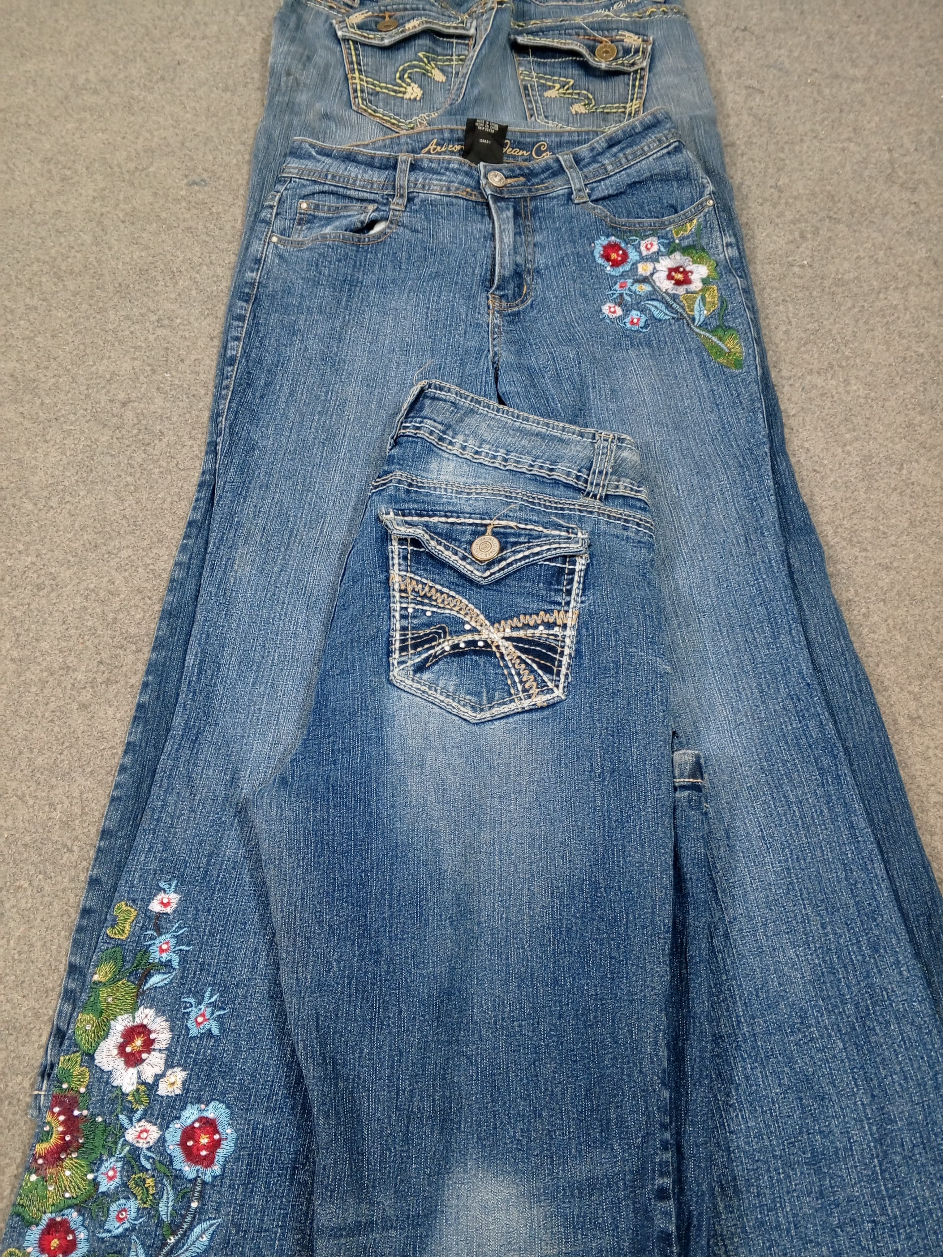 HD805 Jeans Flare Y2K per Donne - 13 pezzi