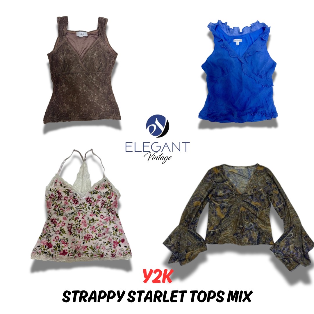 Y2K Strappy Starlet Tops Mix - 10 pieces - EV0264