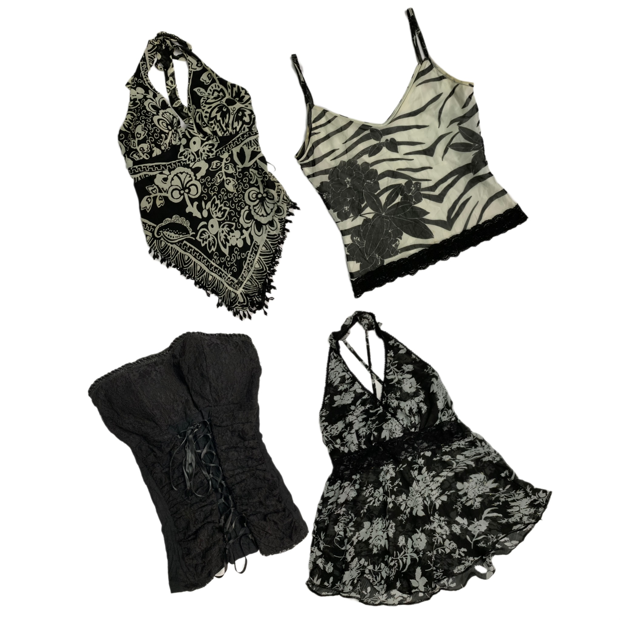 Y2K Gothic Rave Cami Tops Mix