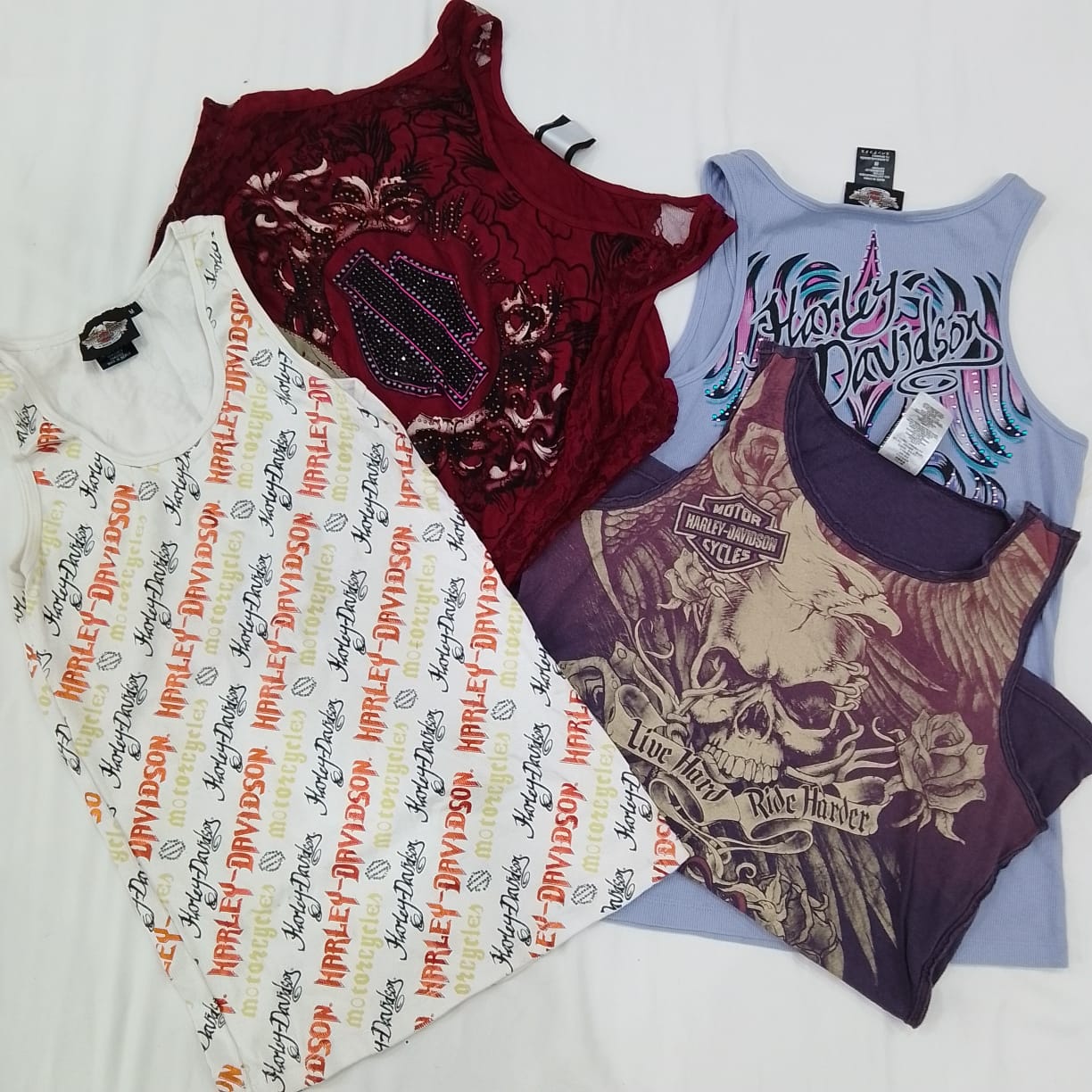 CR4308 Harley Tank Tops - 15 Pcs