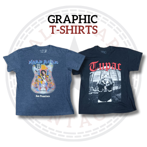 Camisetas gráficas mixtas