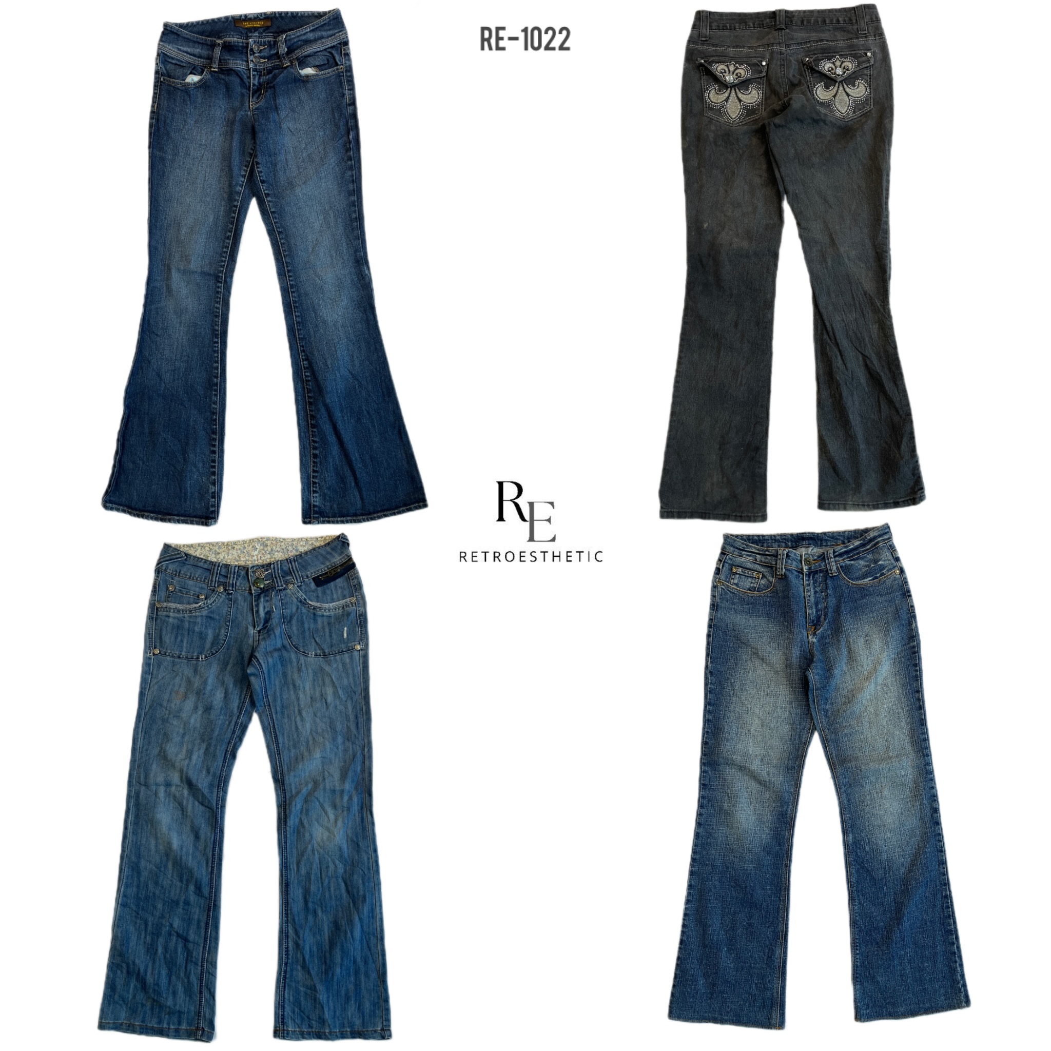 Y2K IT Girl Denim Jeans (RE-1022)