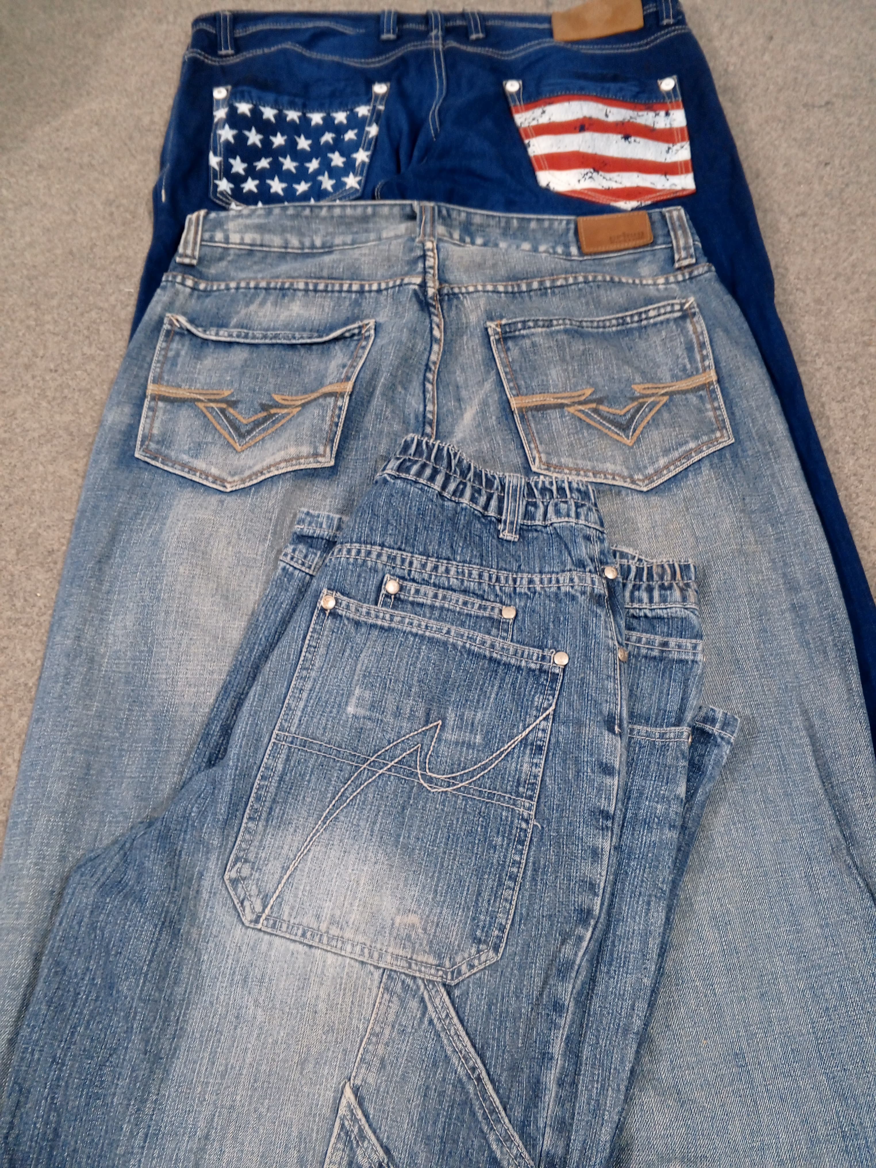 HD807 Men Baggy Jeans - 12 pcs