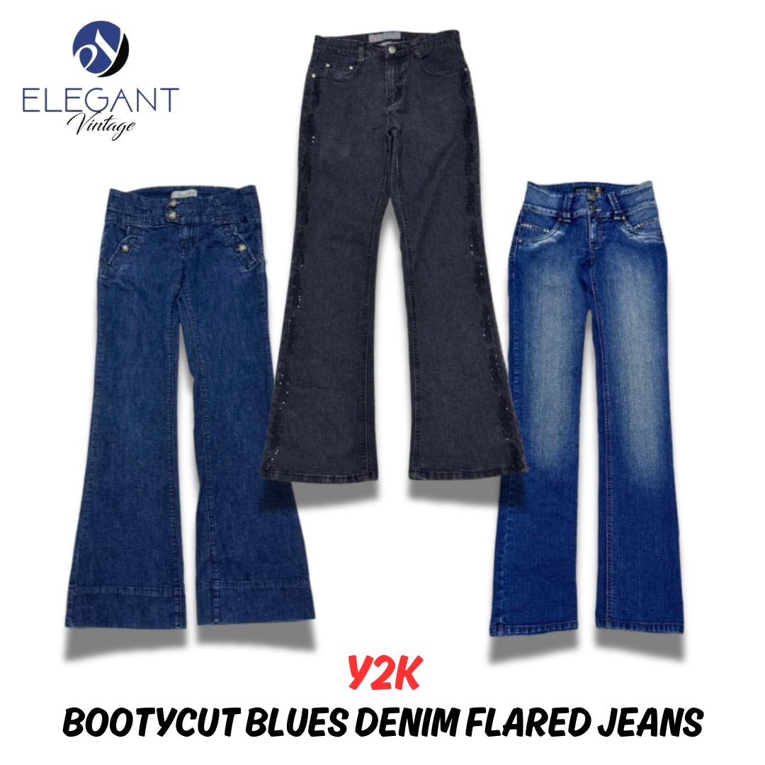 Jean en denim flare bootcut Y2K - 10 pièces - EV0281