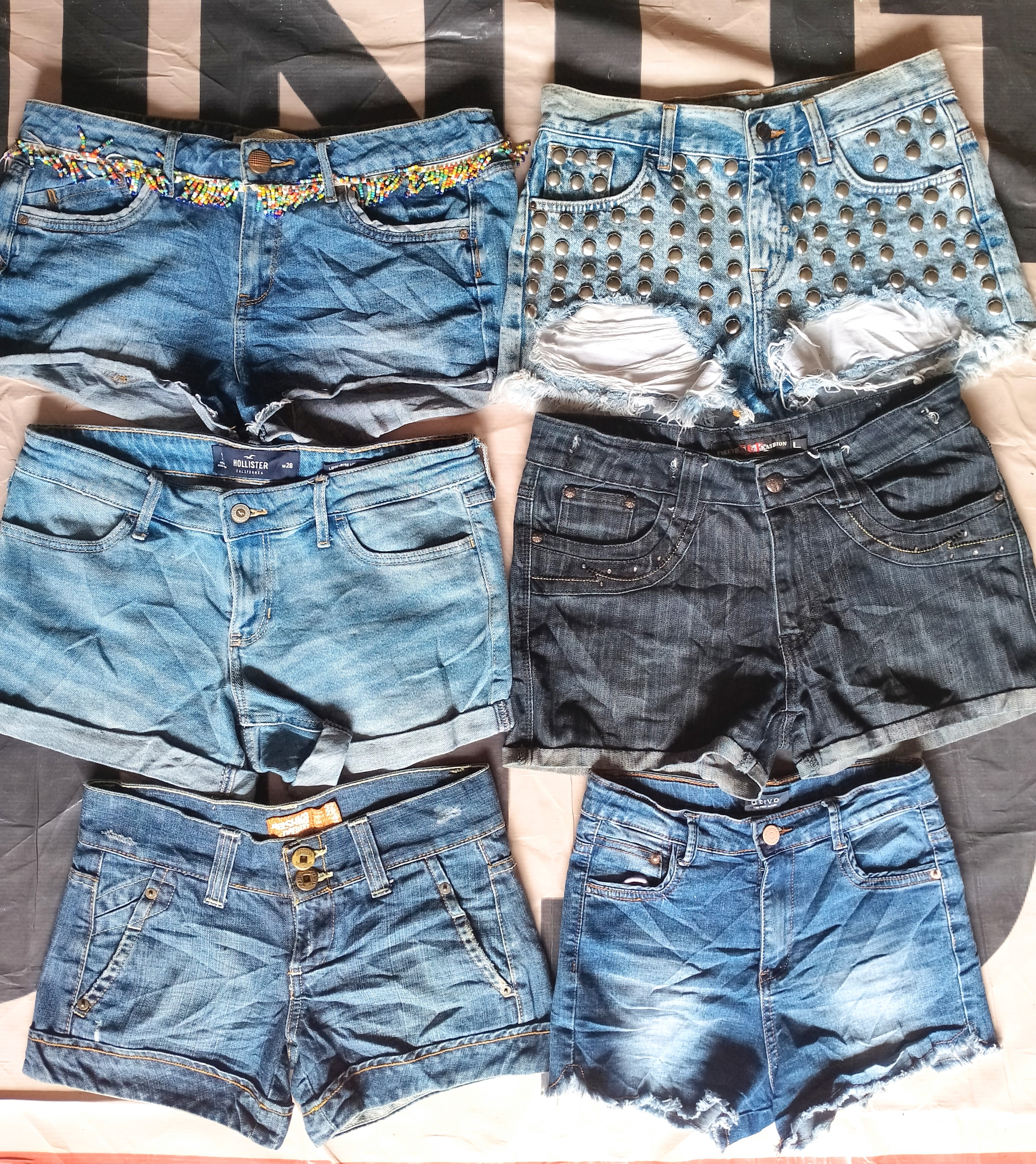 Women mini jeans shorts