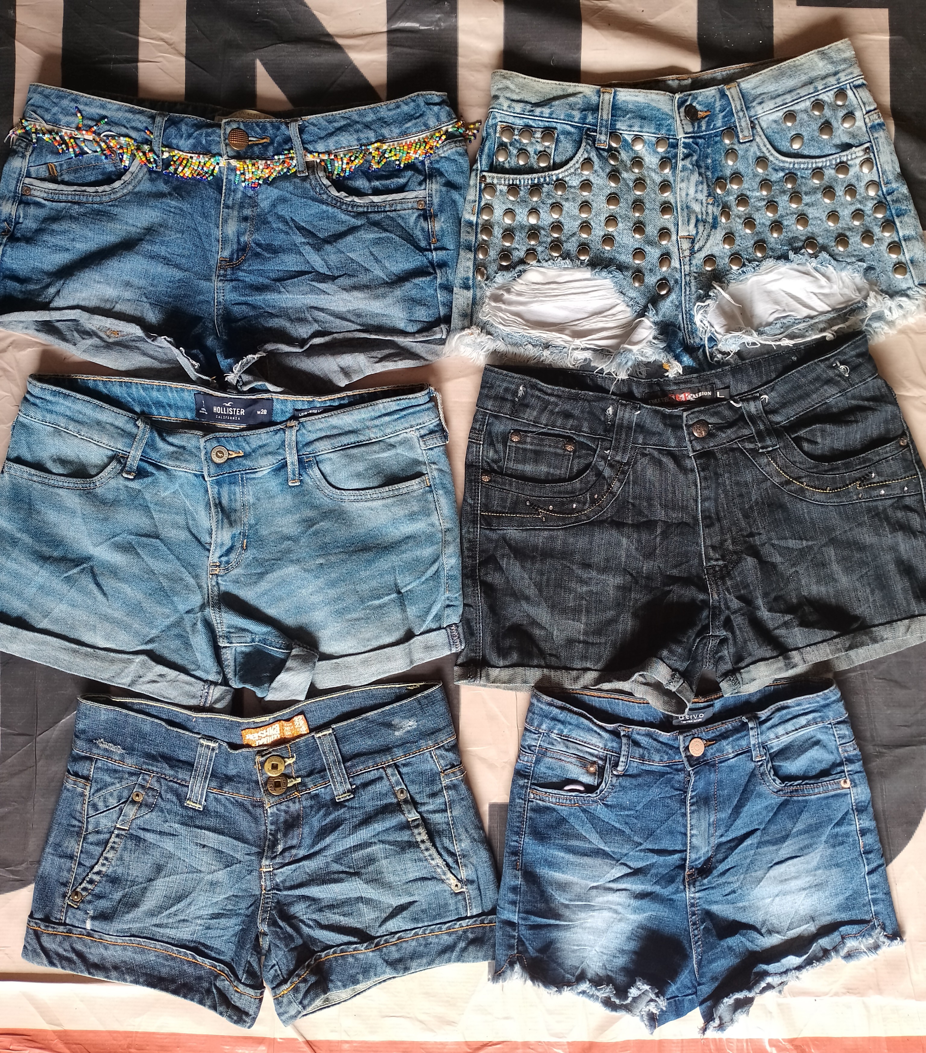Women mini jeans shorts