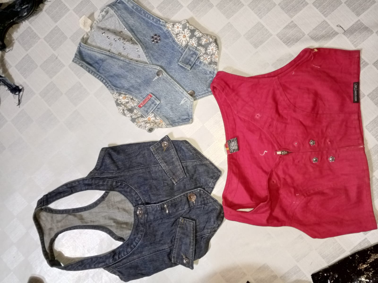 Unmarkierte Denim-Westen (MR 518)
