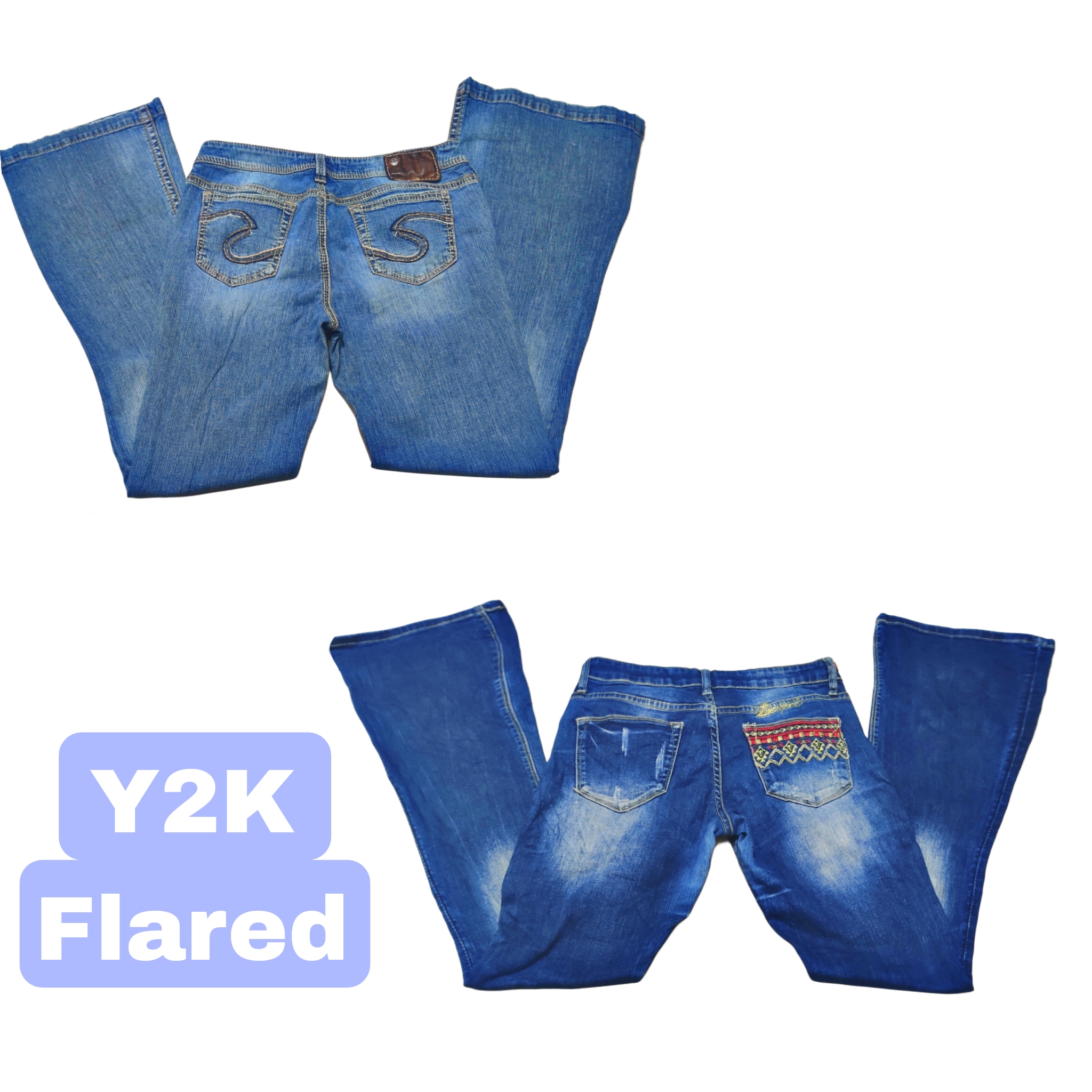 Y2K ausgestellte IT-Mädchen Jeans