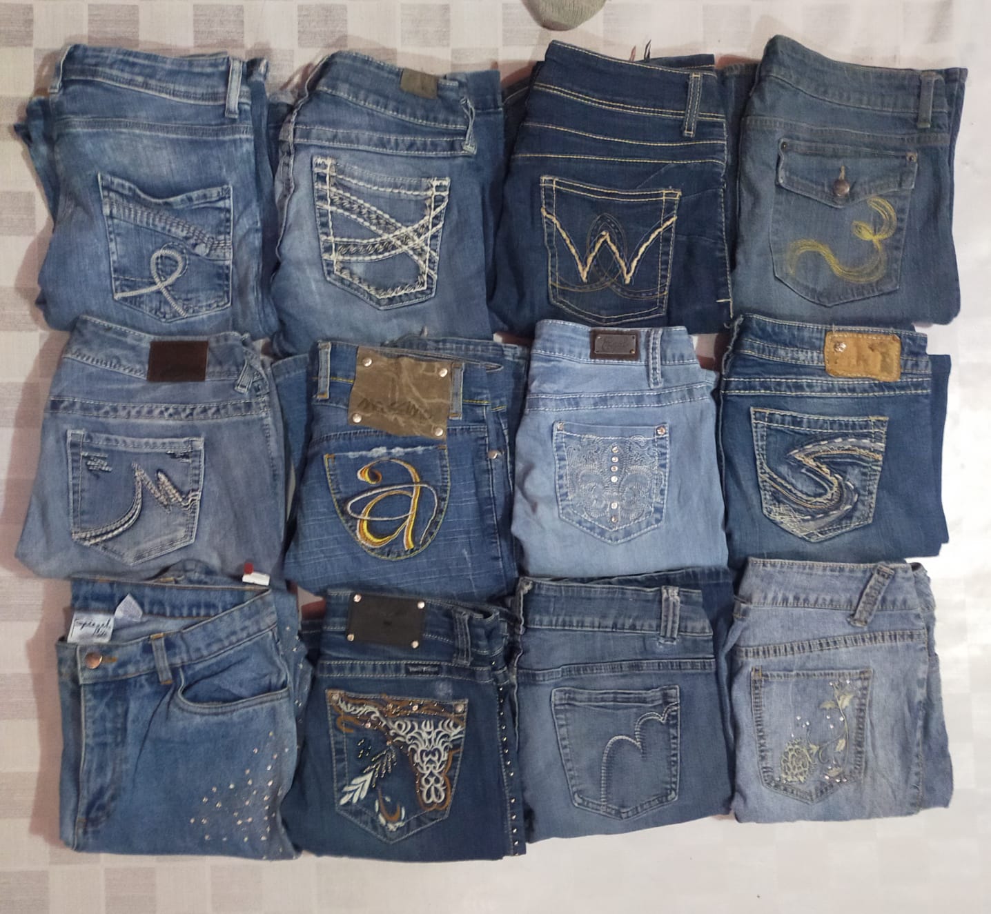 SILVER AND OTHER MIX BRANDS JEANS (ID 202)