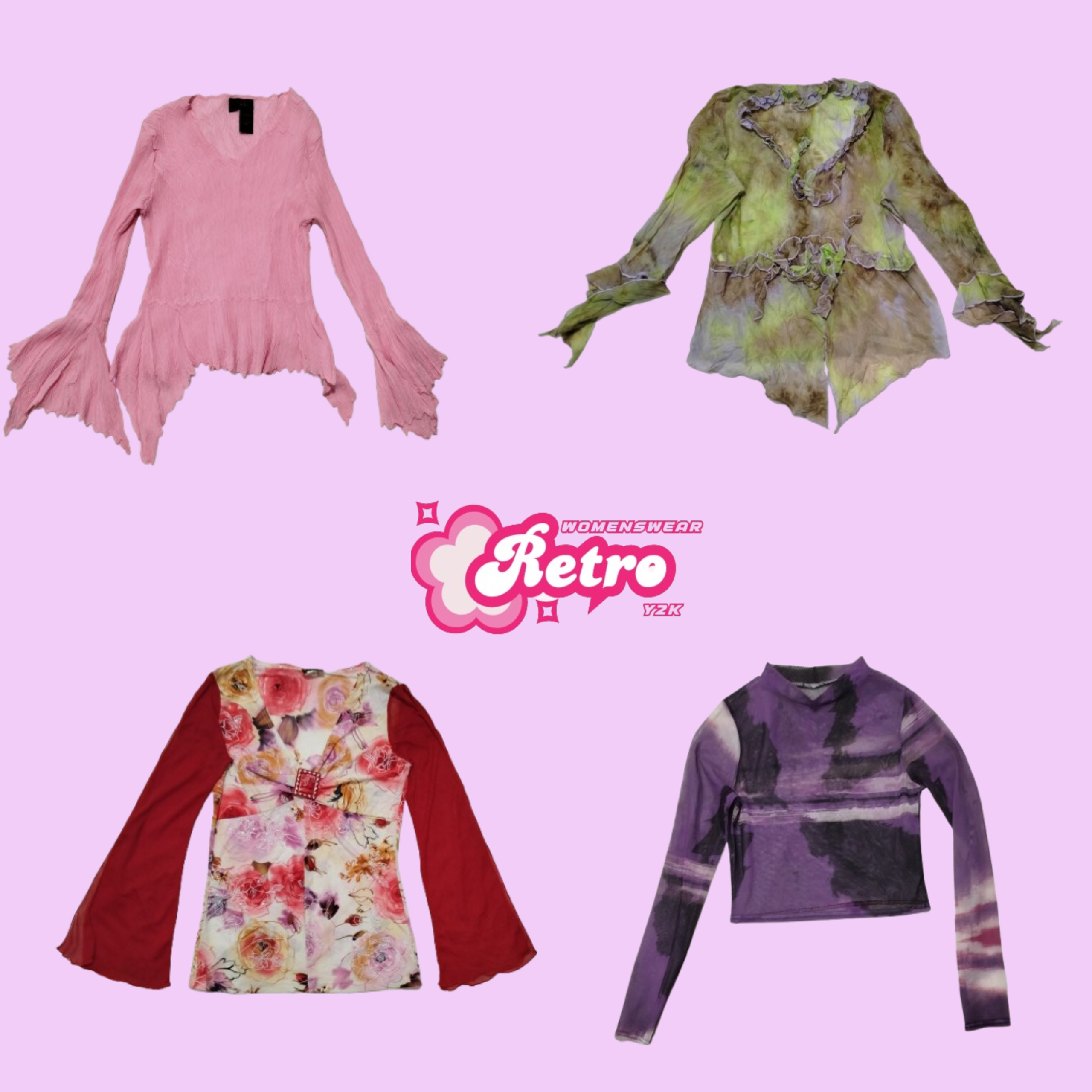 Y2K Enchanted:Fairycore Long Sleevese Tops (May-18)