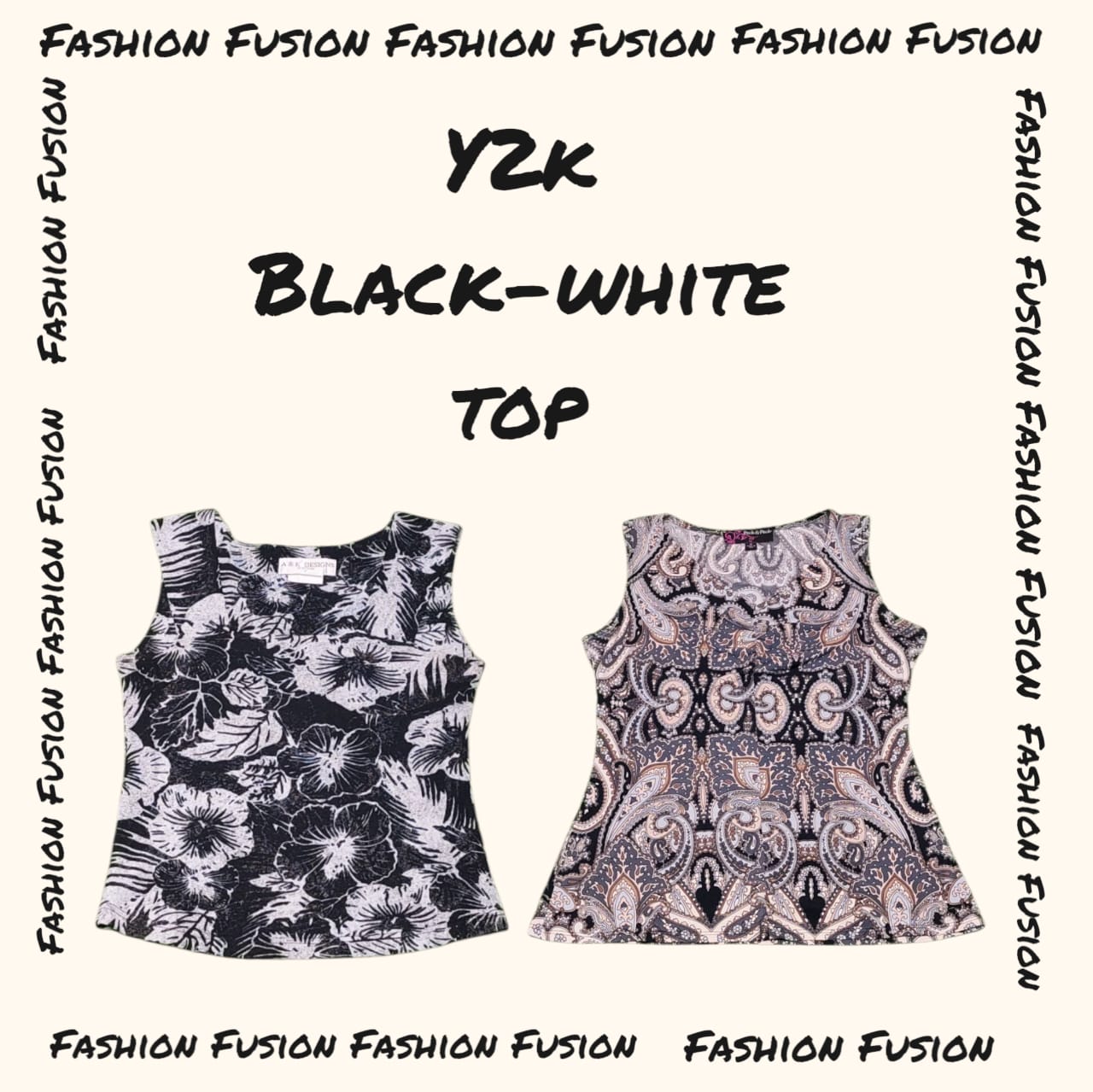 (DFF-878) Y2k Earth toned tops