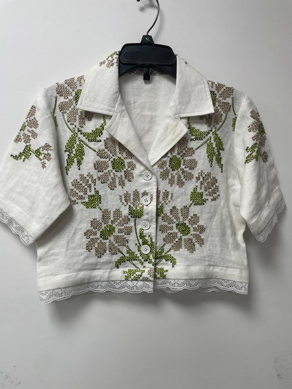 Reworked Table Cloth Shirt