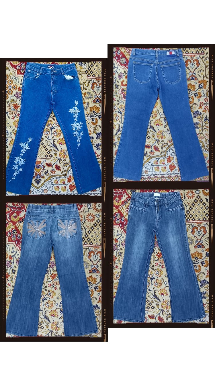 G0205 Women's Embellished Flared Jeans- 15 pieces