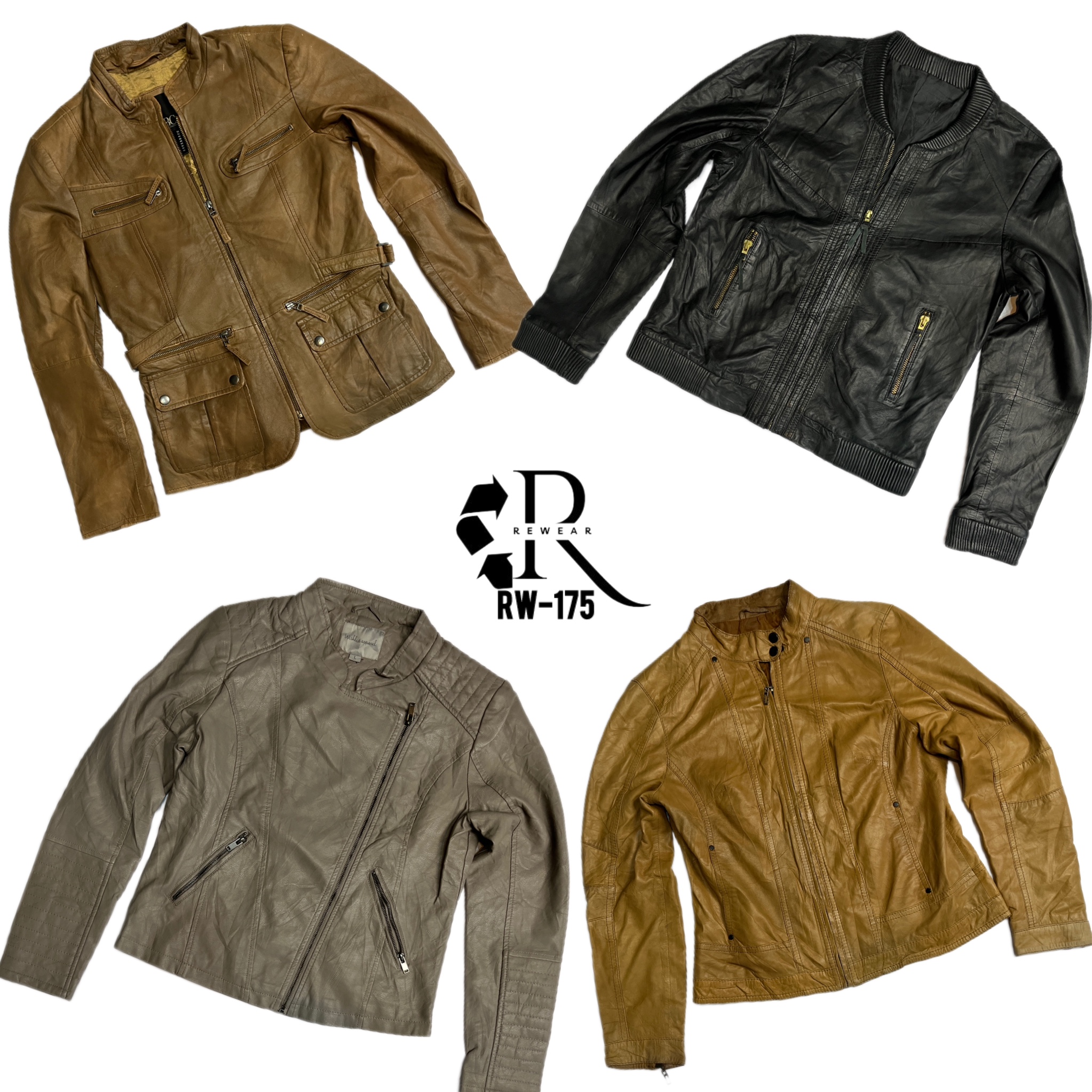 90’s/Y2K Cool Girl Leather Jackets (RW-175)