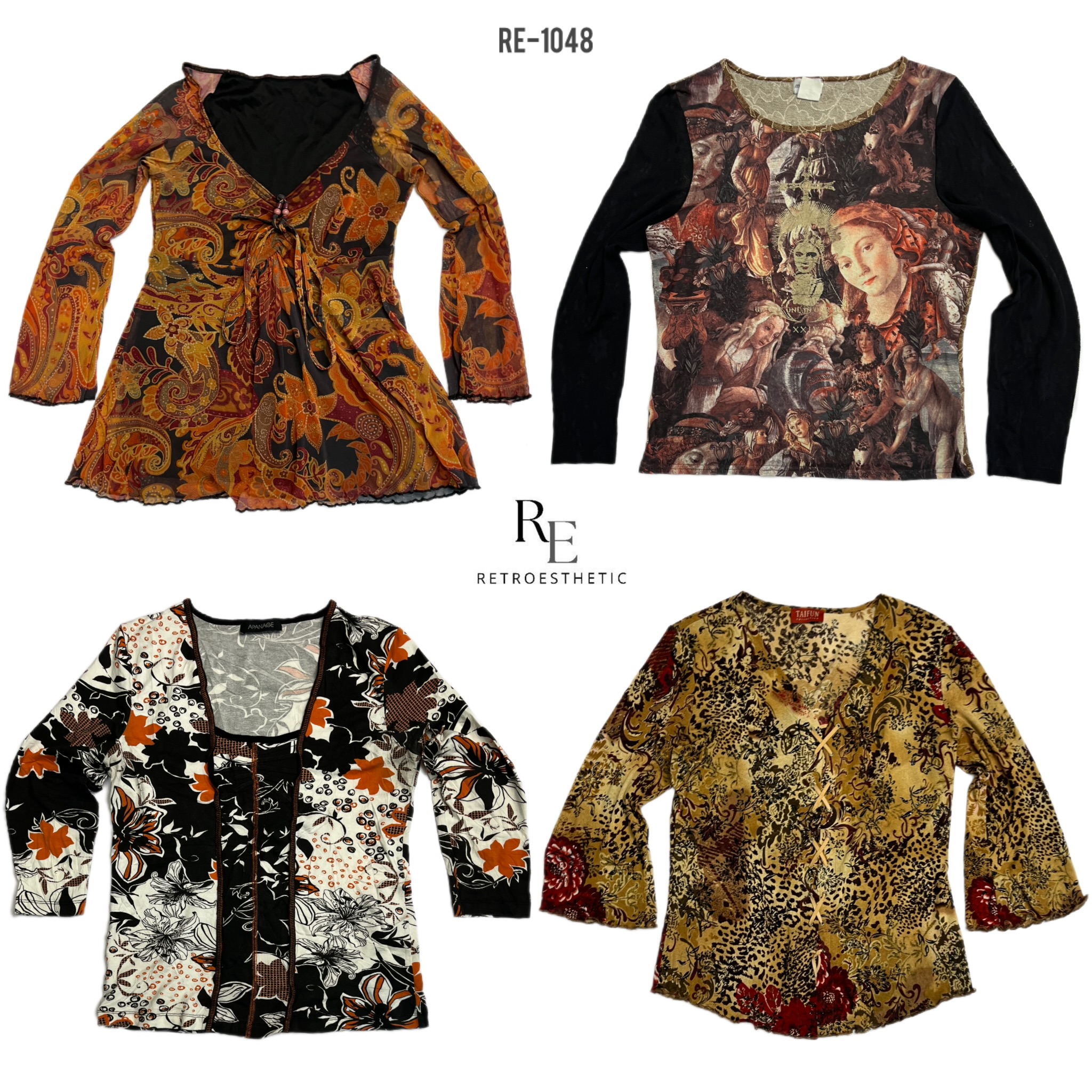 Y2K Grunge Full Sleeve Tops (RE-1048)