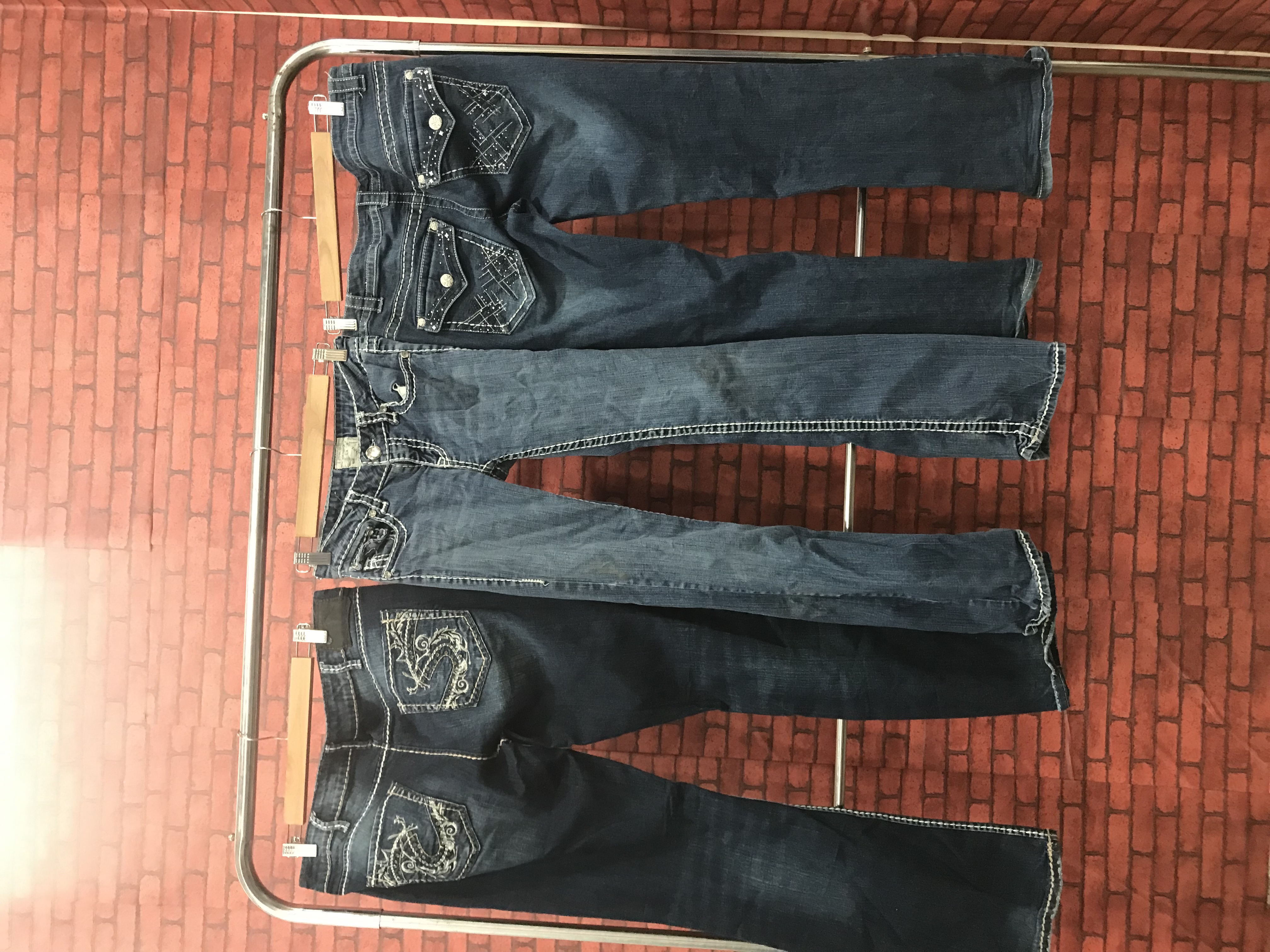 Y2K Jeans mit Verzierungen 10 Stück