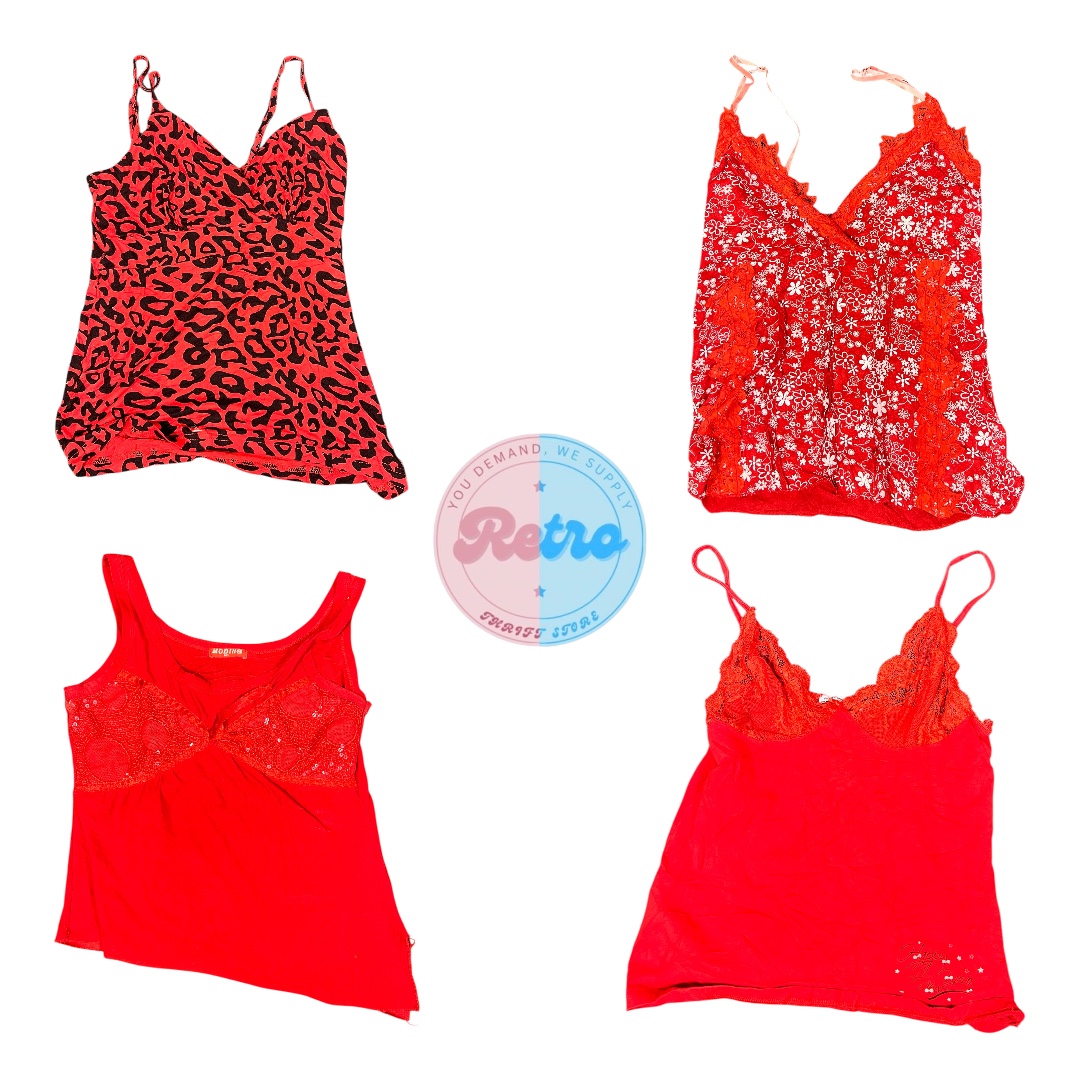 Y2K Crimson Ruby Inspiriertes Set: 10 Stück