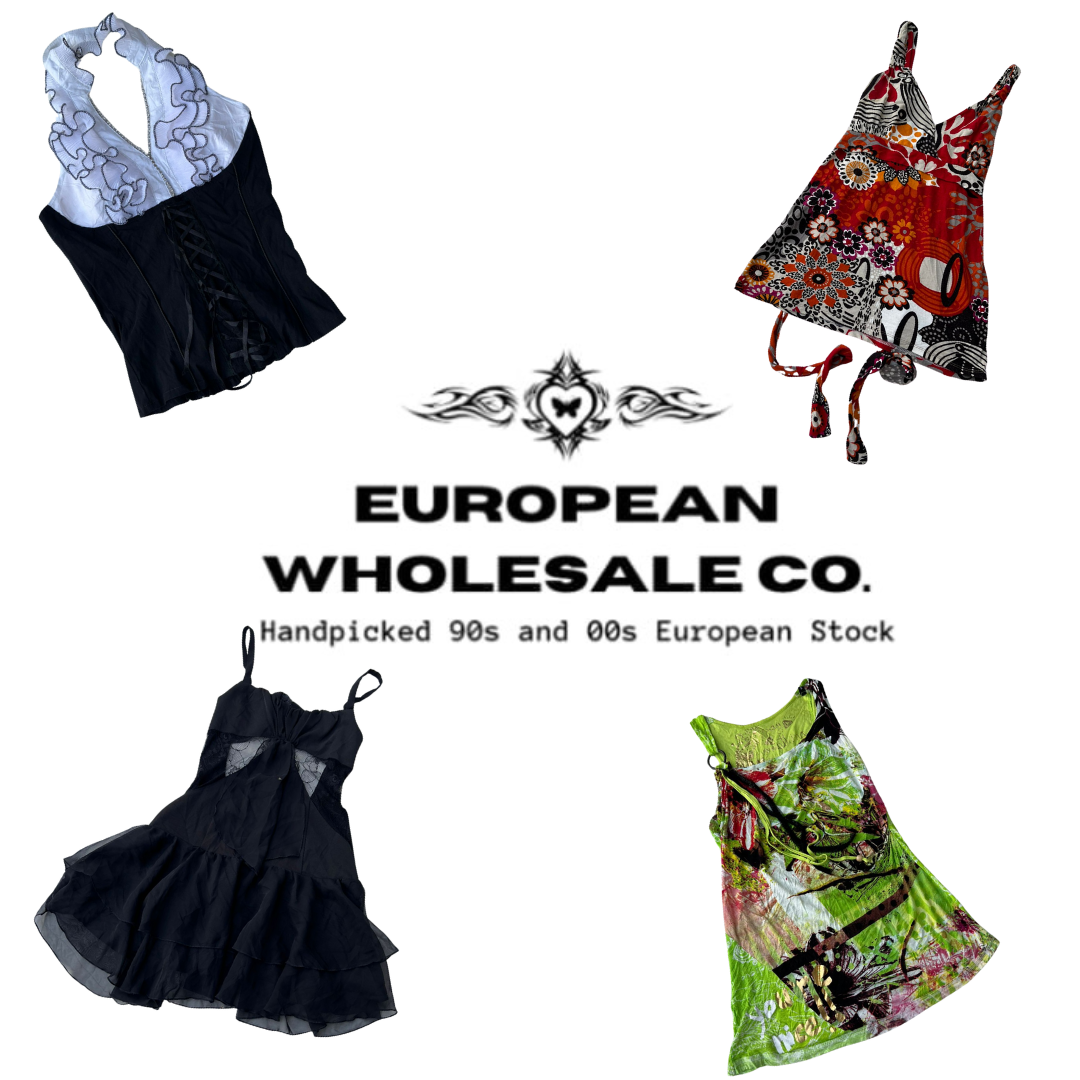 Mezcla de Camisetas Cami y Halter de Todas las Estéticas Y2K Europeas (EWC45)