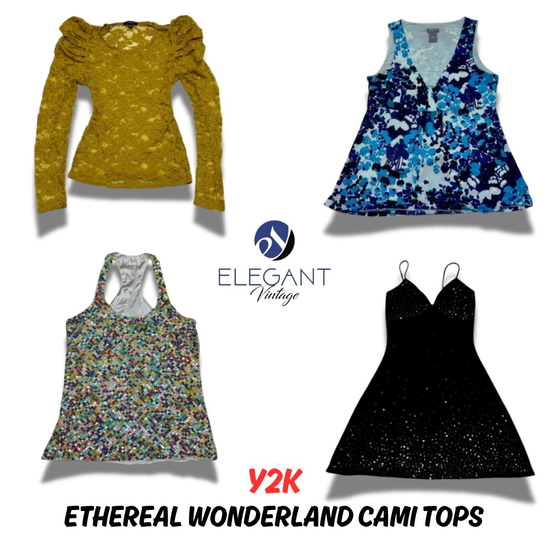 Y2K Etéreo Wonderland Cami Tops - 11 piezas - EV0311