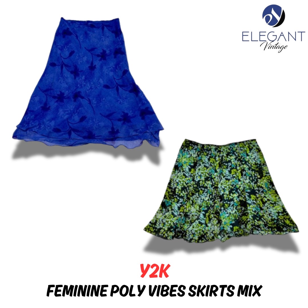 Y2K Feminine Poly Vibes Skirts Mix - 11 pieces - EV0318