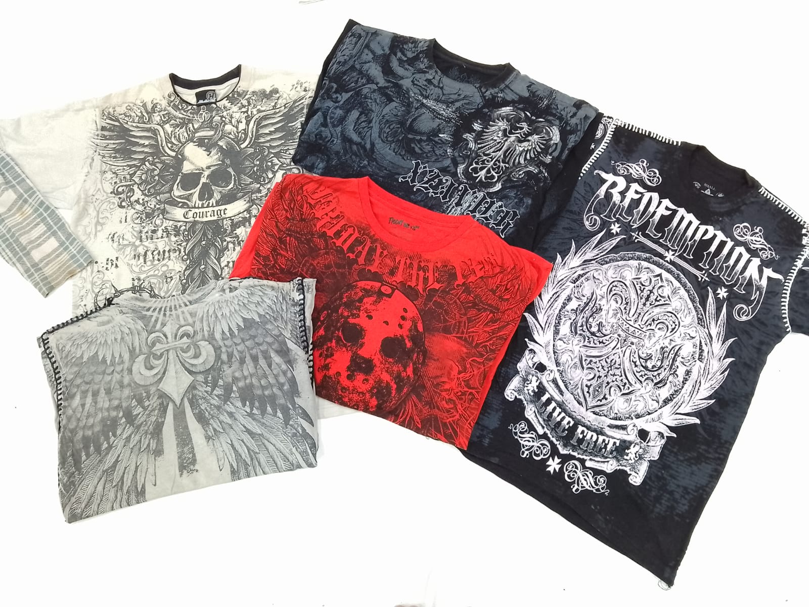 CR4340 Skull T-shirts - 20 Pcs