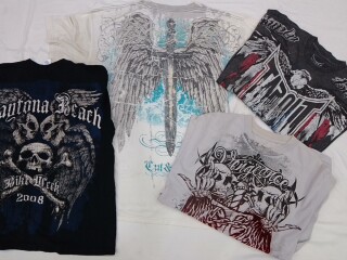 CR4345 Skull T-shirts - 20 Pcs