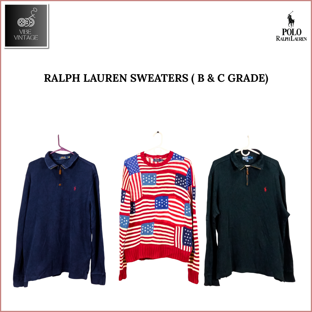 RALPH LAUREN SWEATERS - 31 PCS