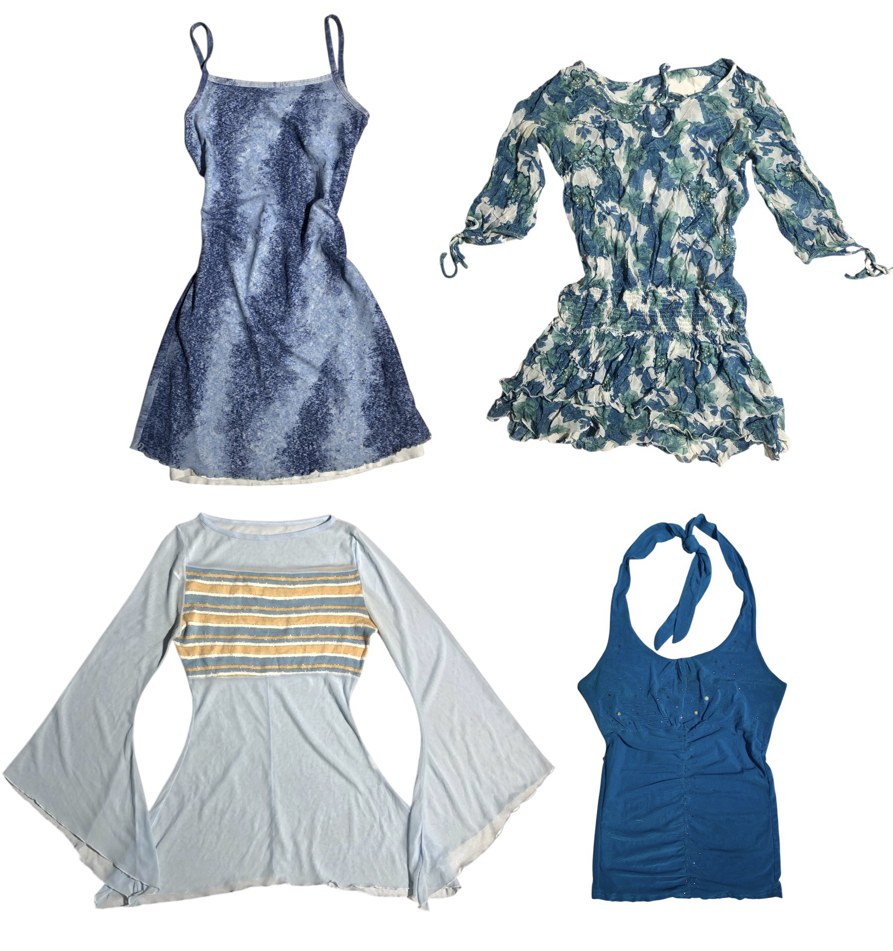 “Summer Skies” x Y2K Top & Dress S-1077