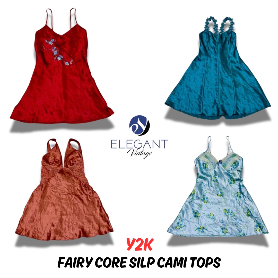 Y2K Fairy Core Slip Cami Tops - 10 pieces - EV0330