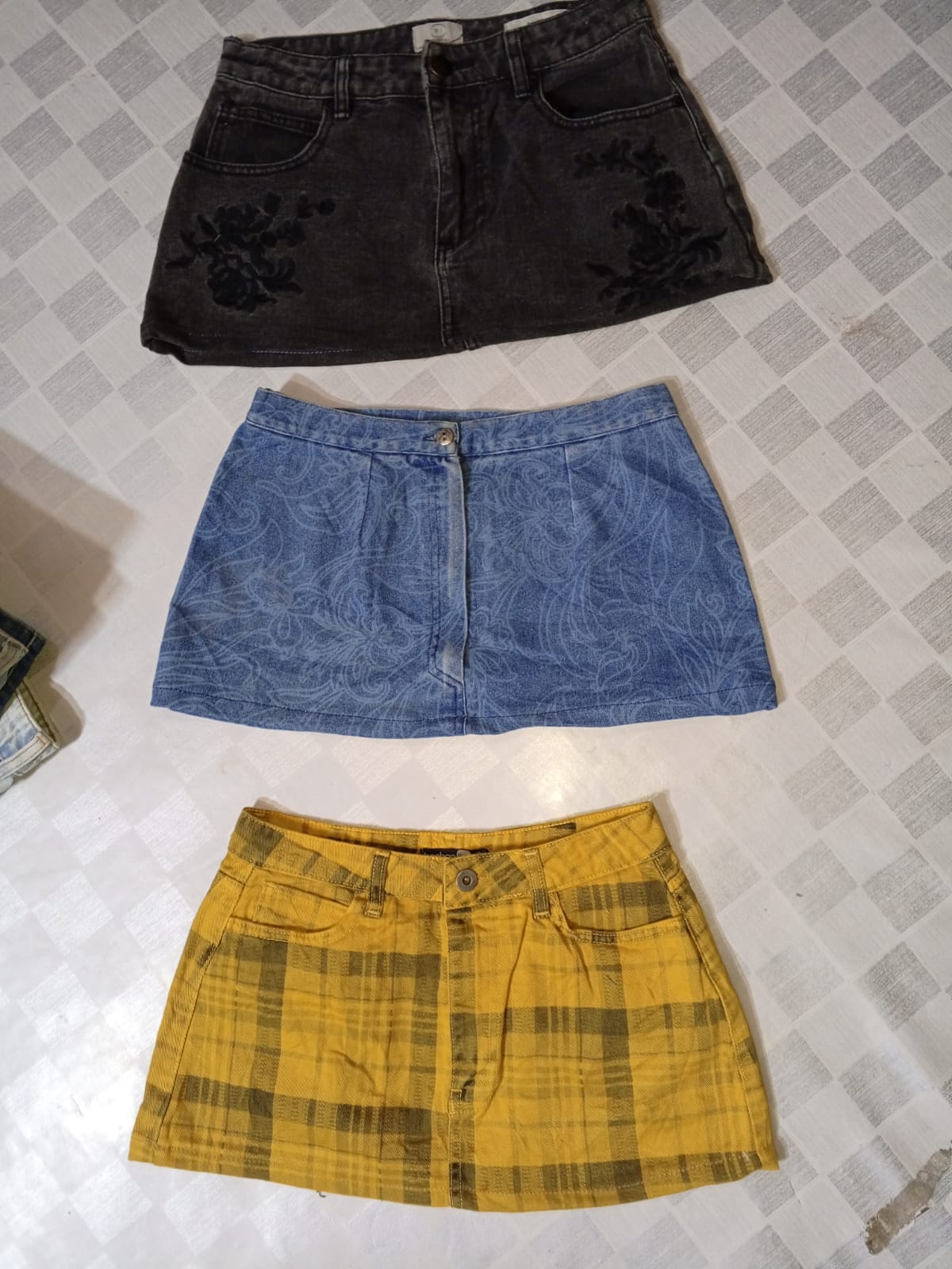 DENIM MINI SKIRTS (MR530)