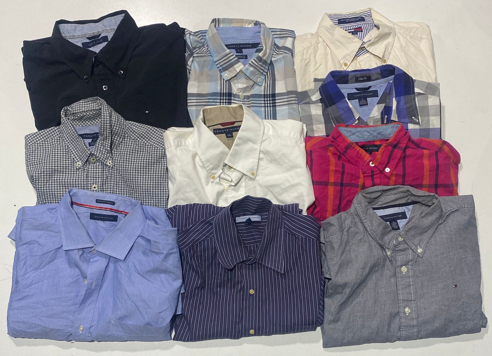Chemises Tommy Hilfiger 10 pièces