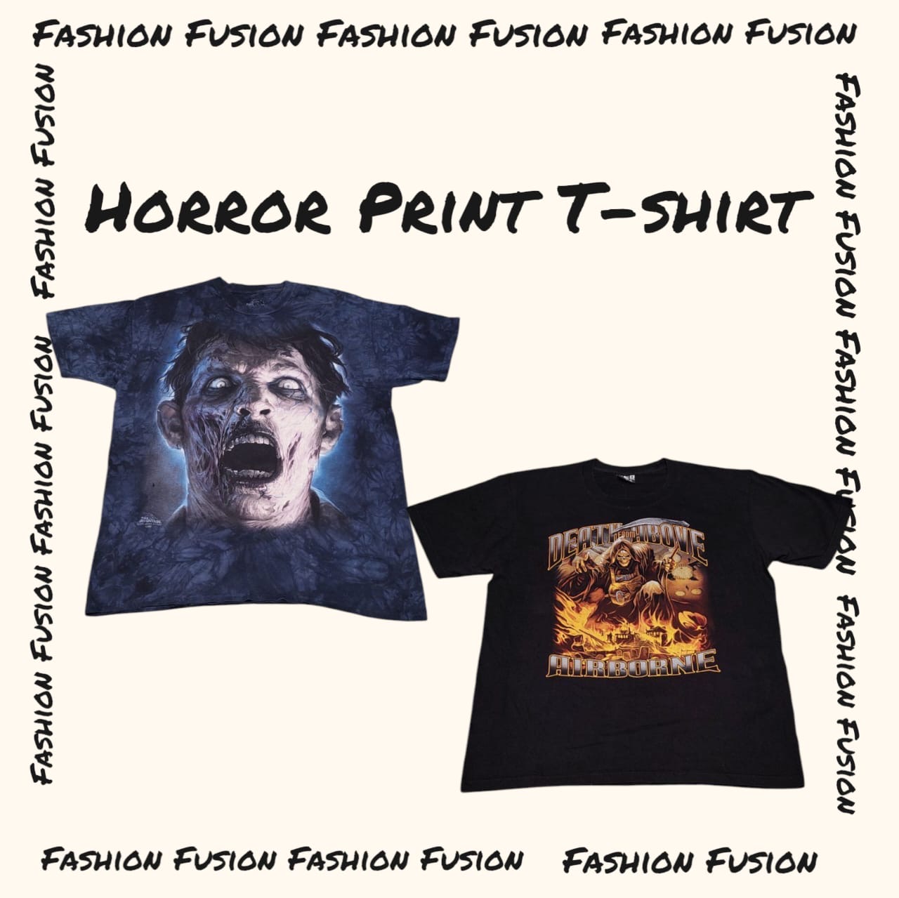 (FF-893) Horror print T-Shirt