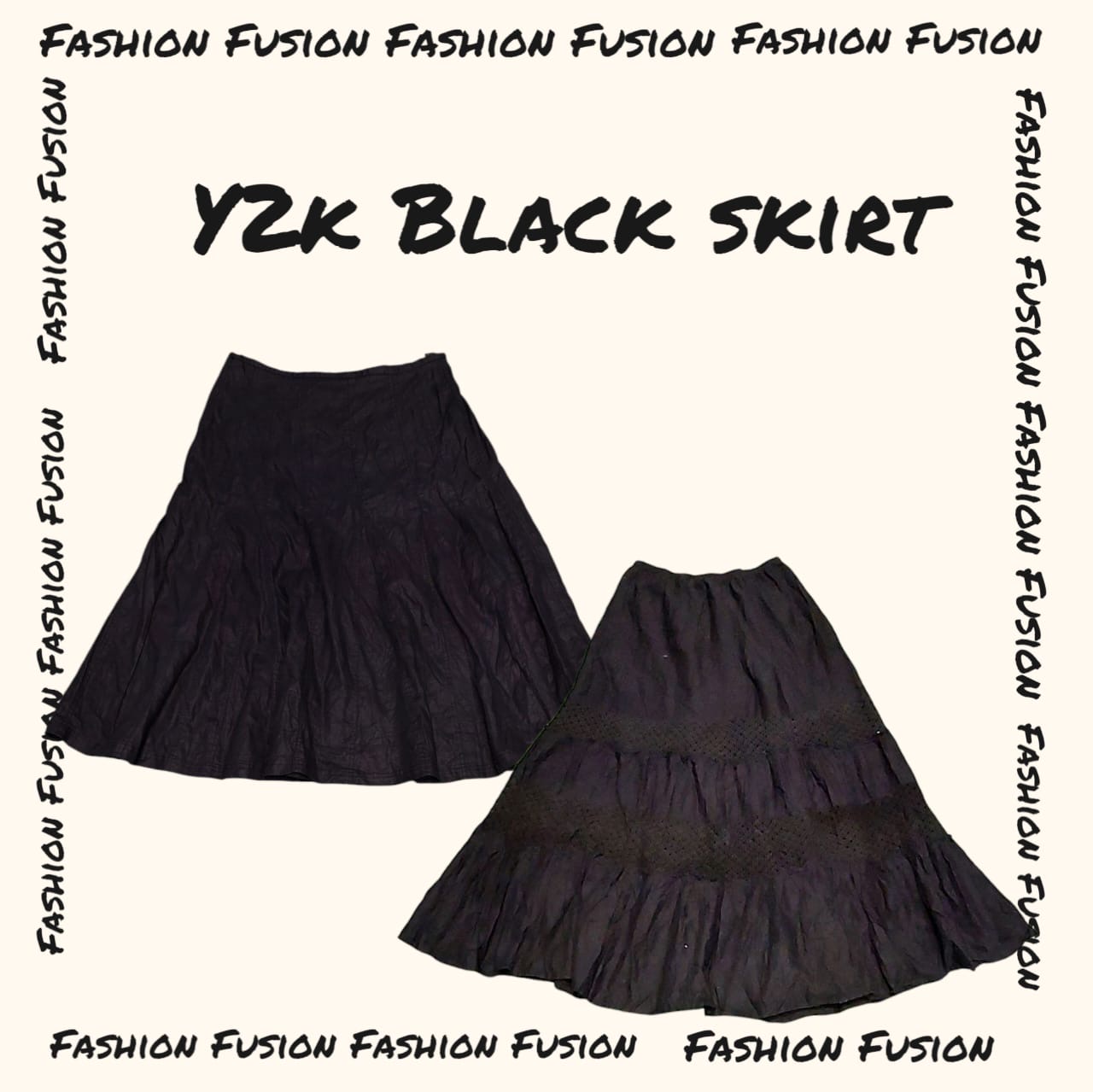 (FF-896) women in black themed skirts