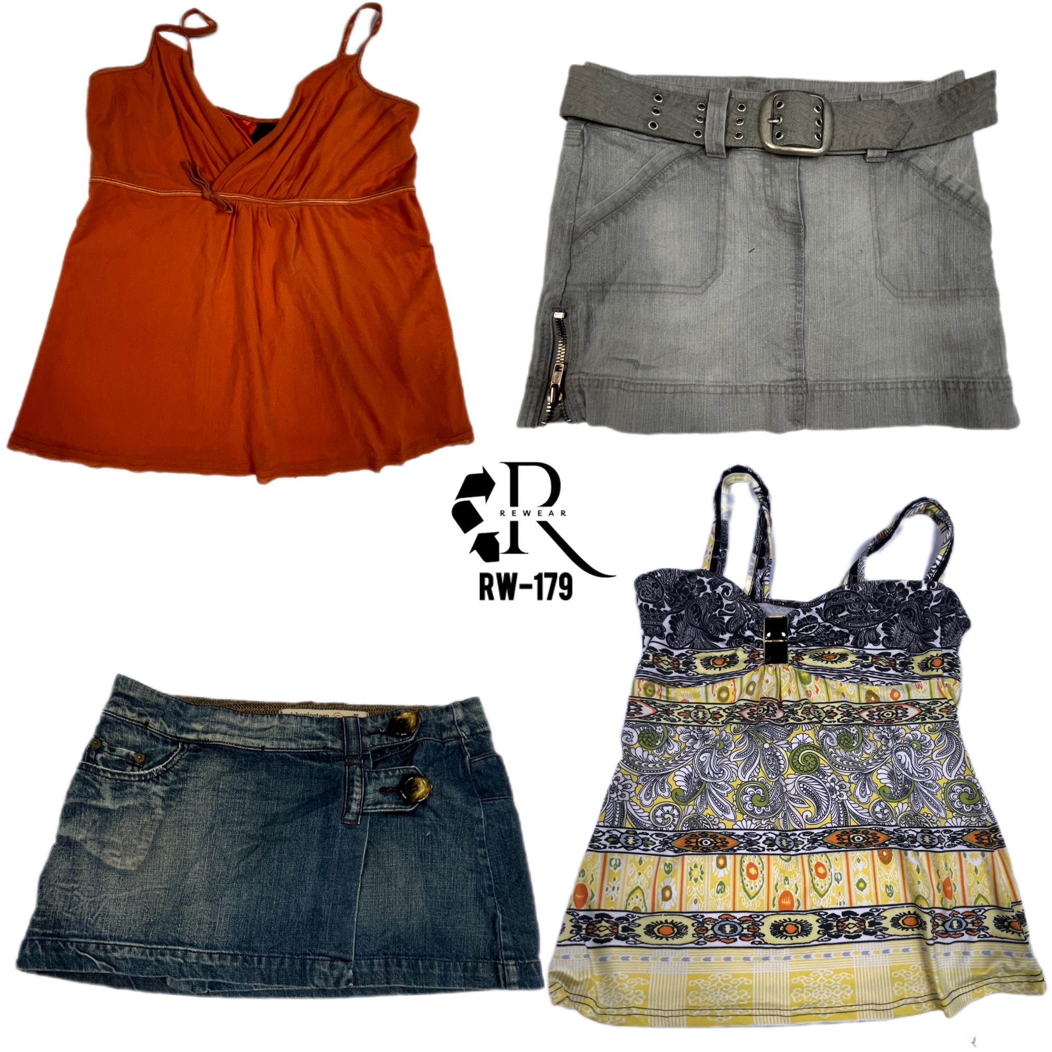Y2K Mix and Match (Cami Tops & Skirts) (RW-179)
