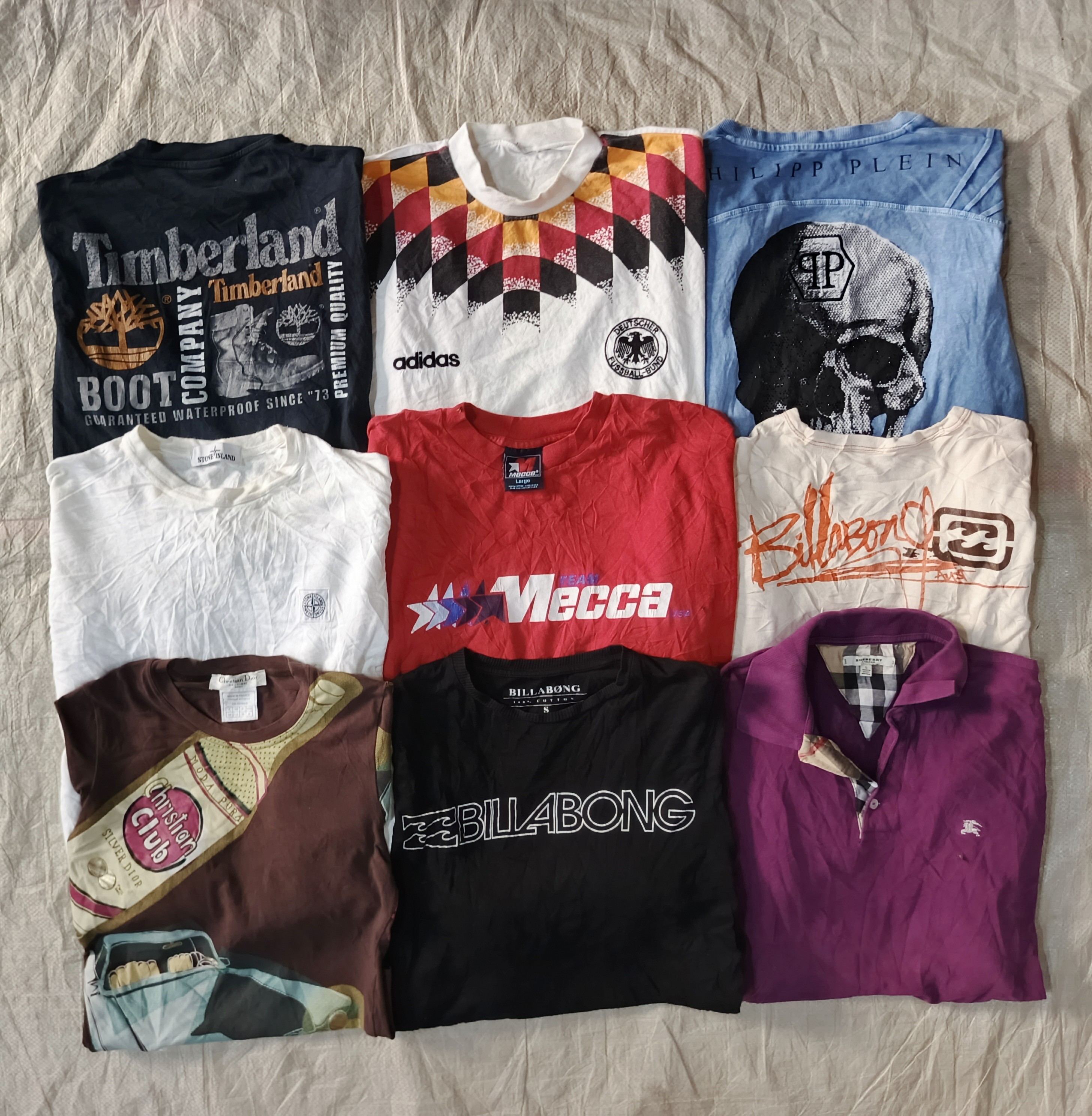 Christian Dior et t-shirts de surf vintage mixte