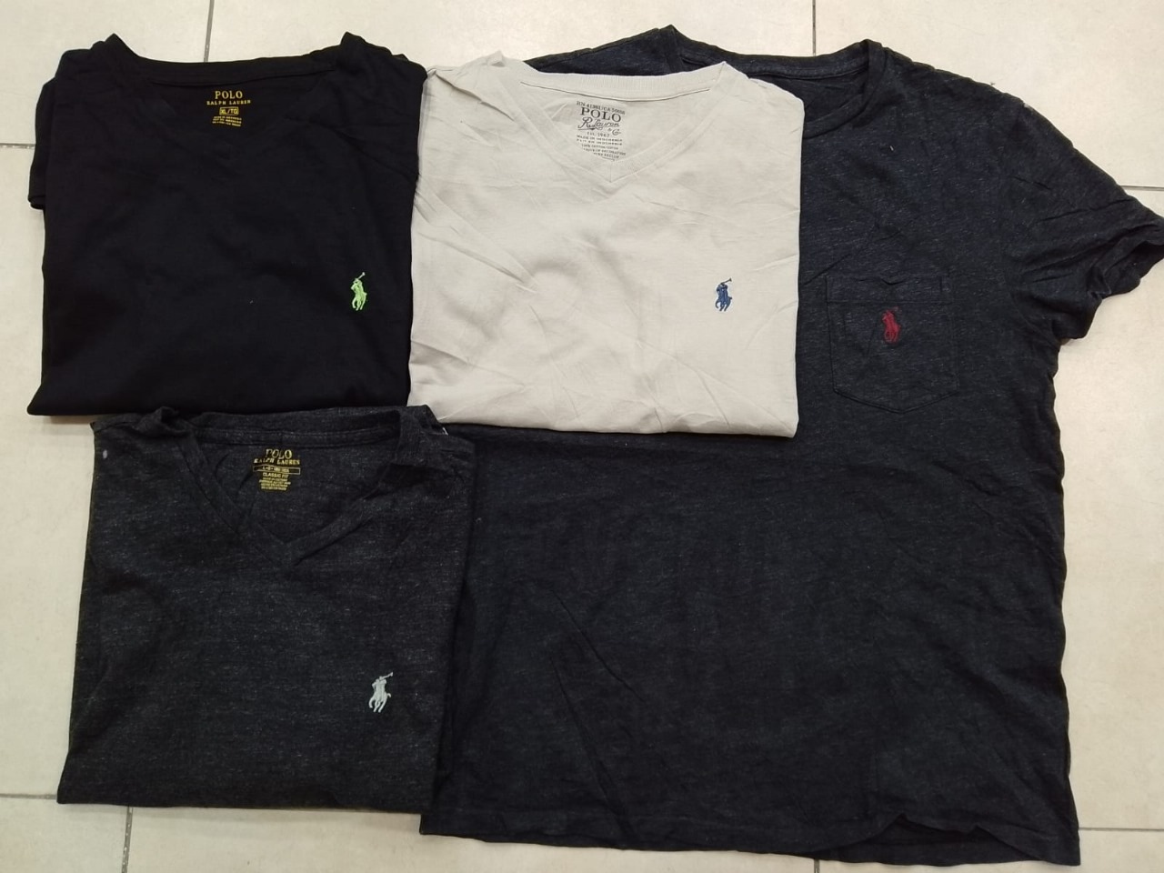 ZH0022 Polo Round Neck T-shirts - 13 Pcs